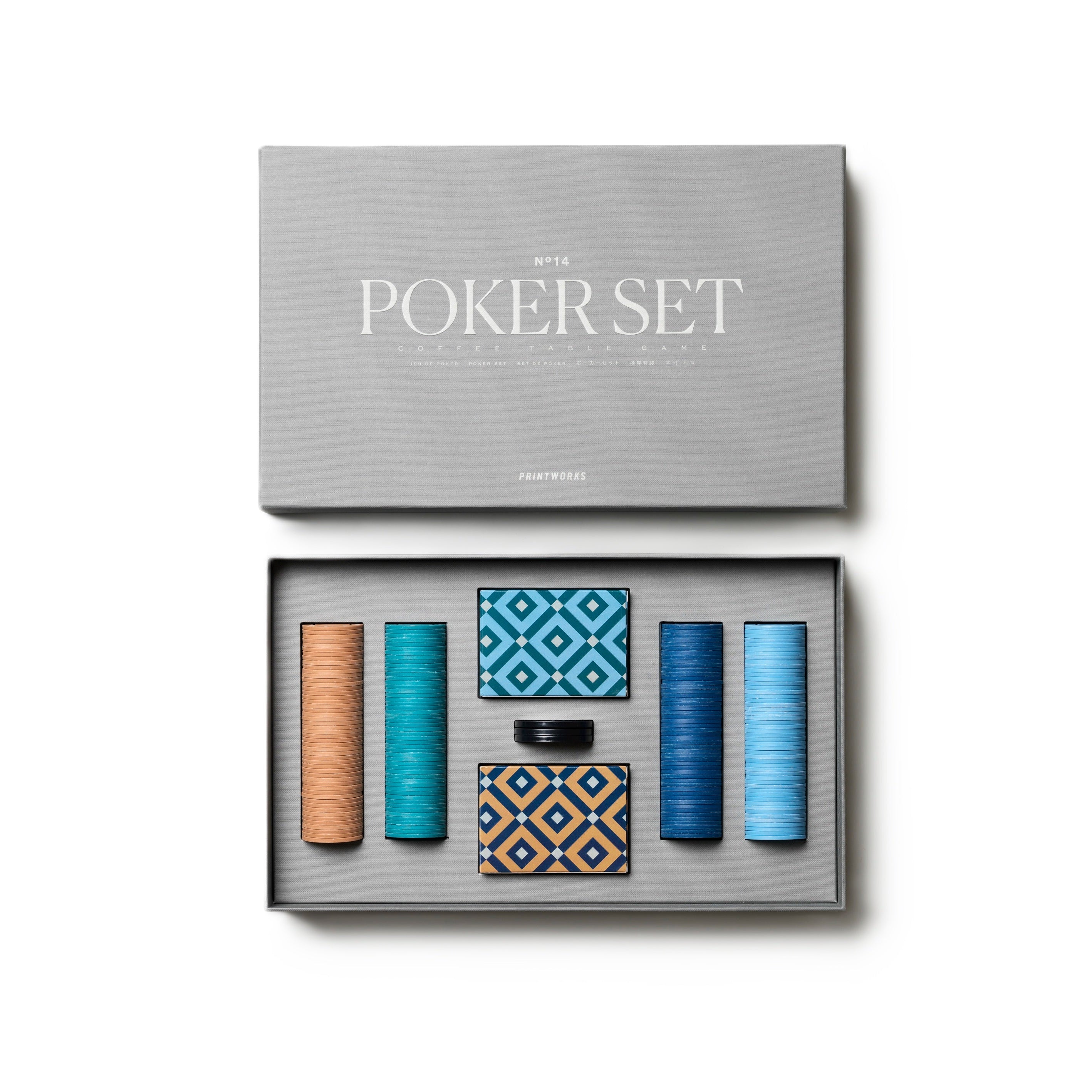 Pokerset grijs