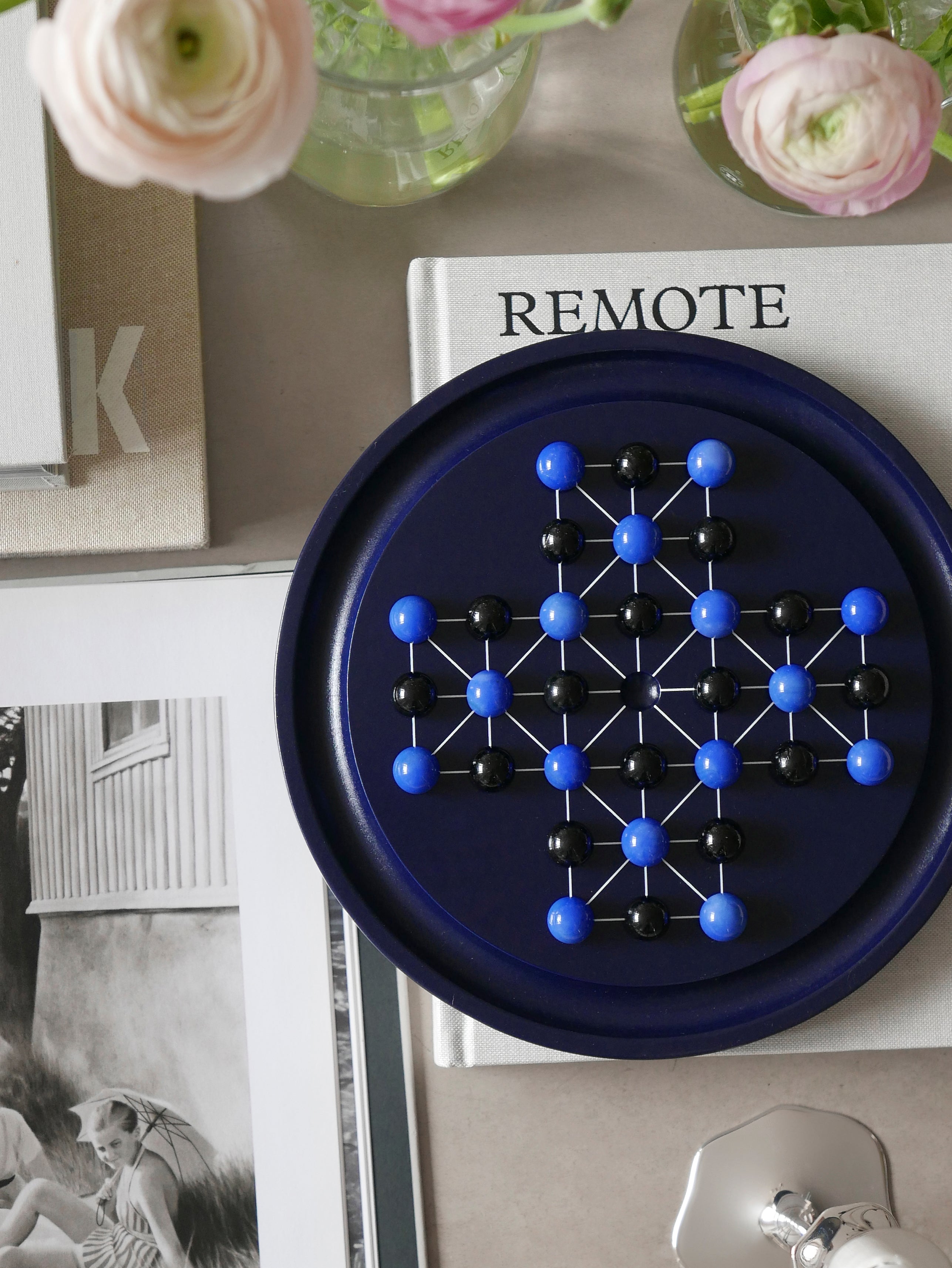 Gra strategisch SOLITAIRE PATIENCE marineblauw