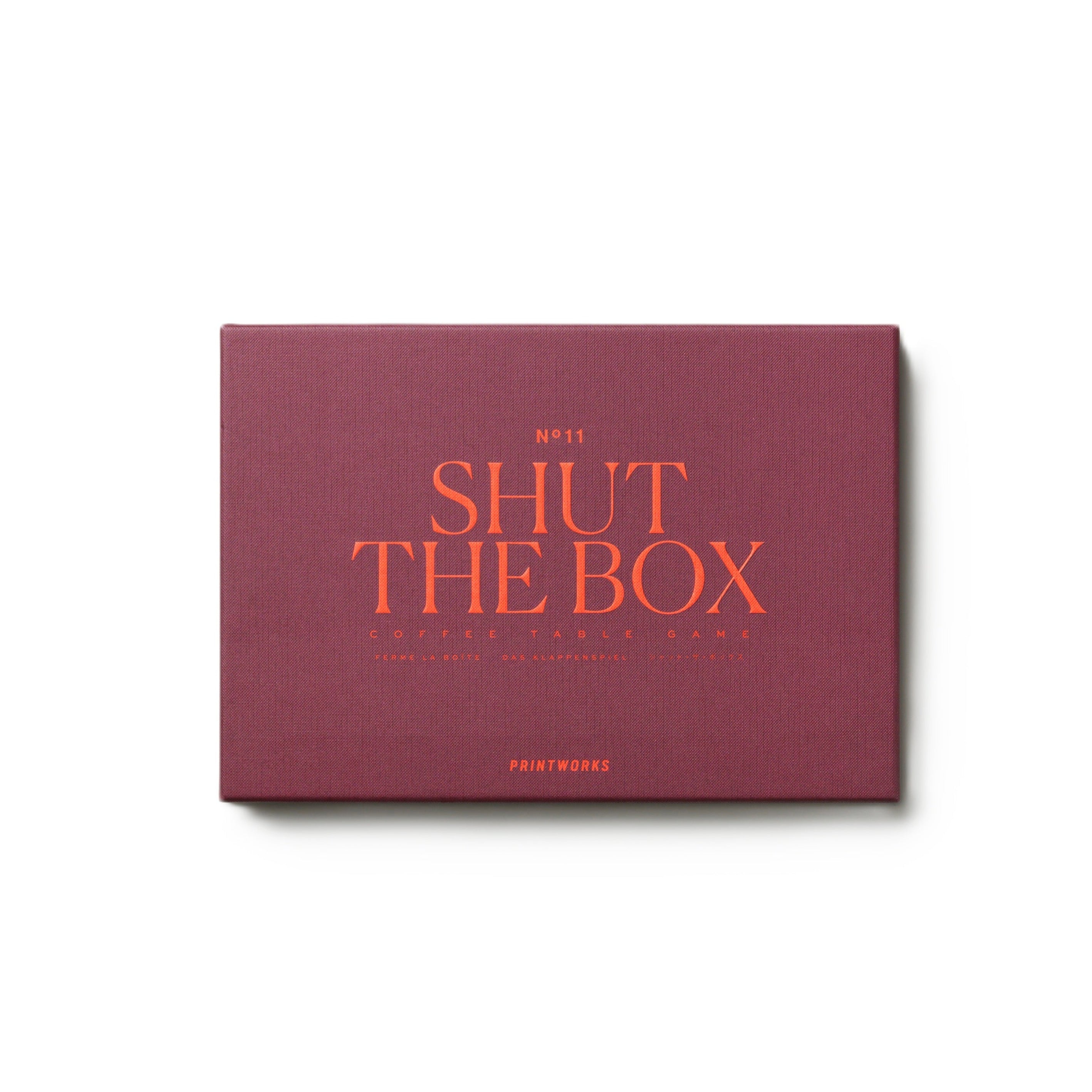 Brettspiel SHUT THE BOX bordeaux