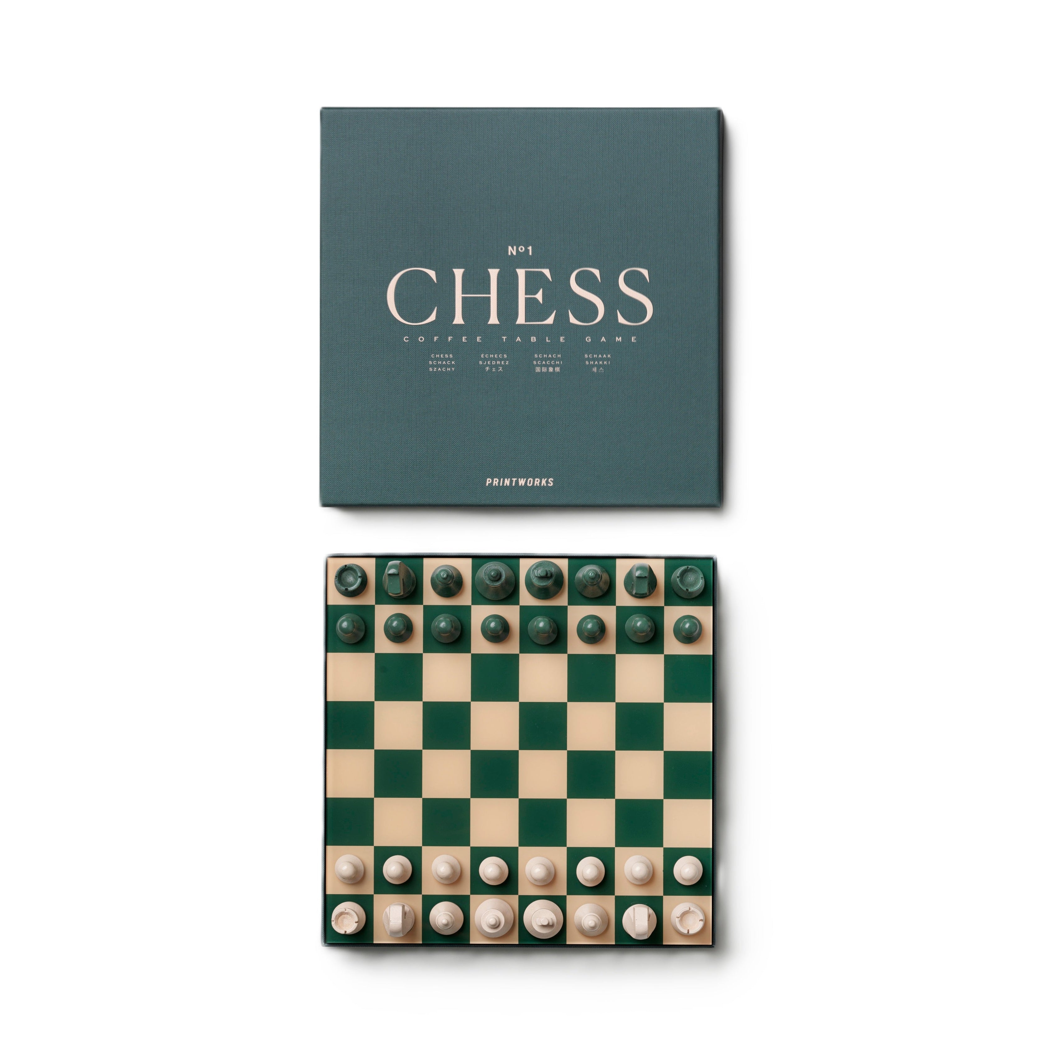 Zestaw do gry w szachy CHESS CLASSIC zielony – Printworks