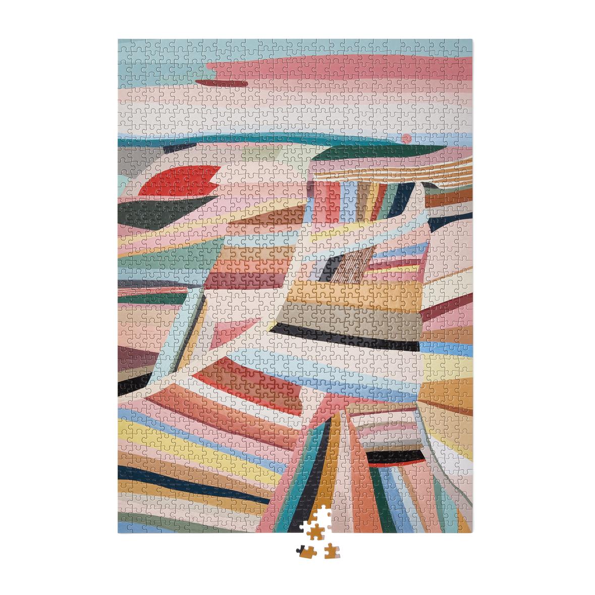 Puzzel OCHTENDVELDEN beige