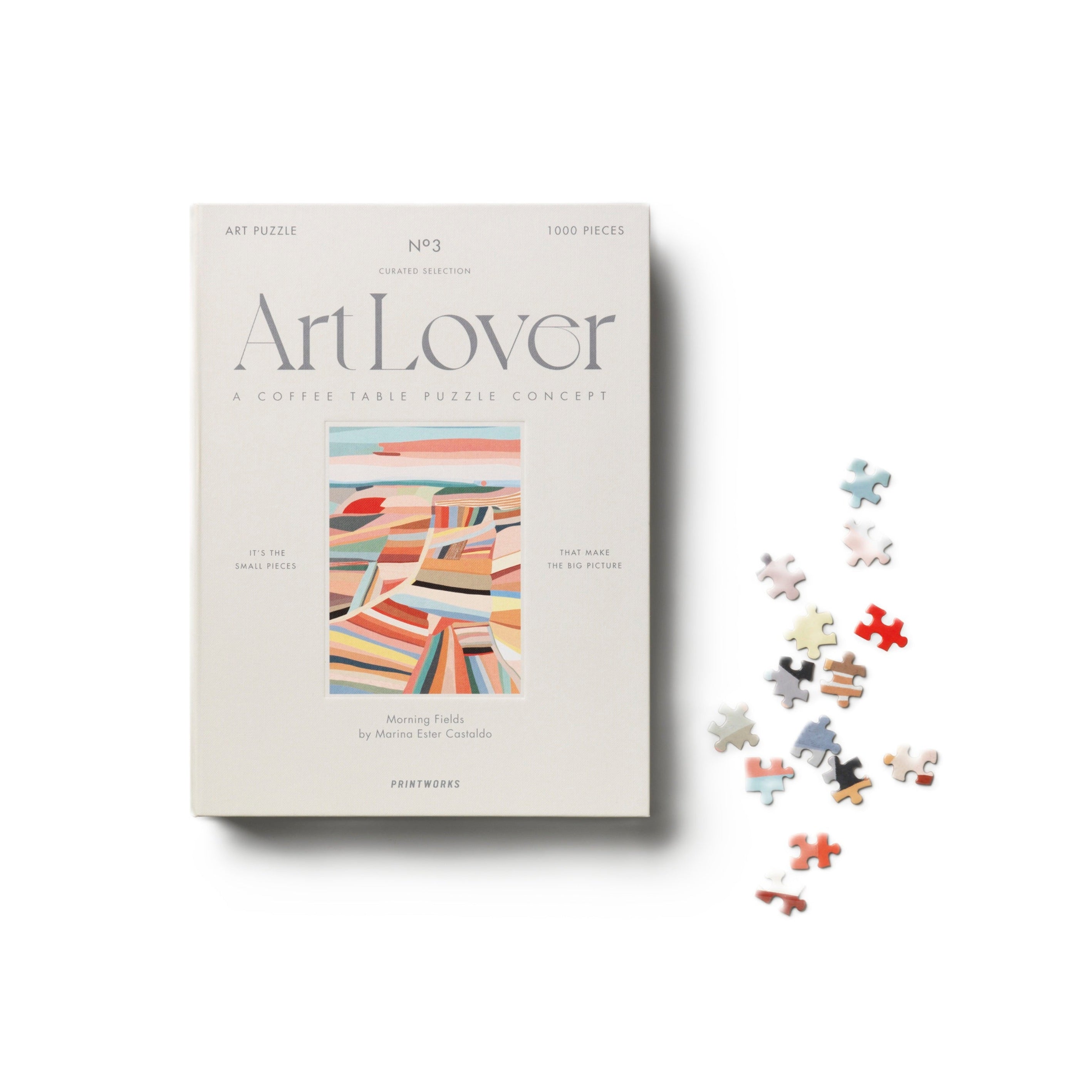 Puzzel OCHTENDVELDEN beige