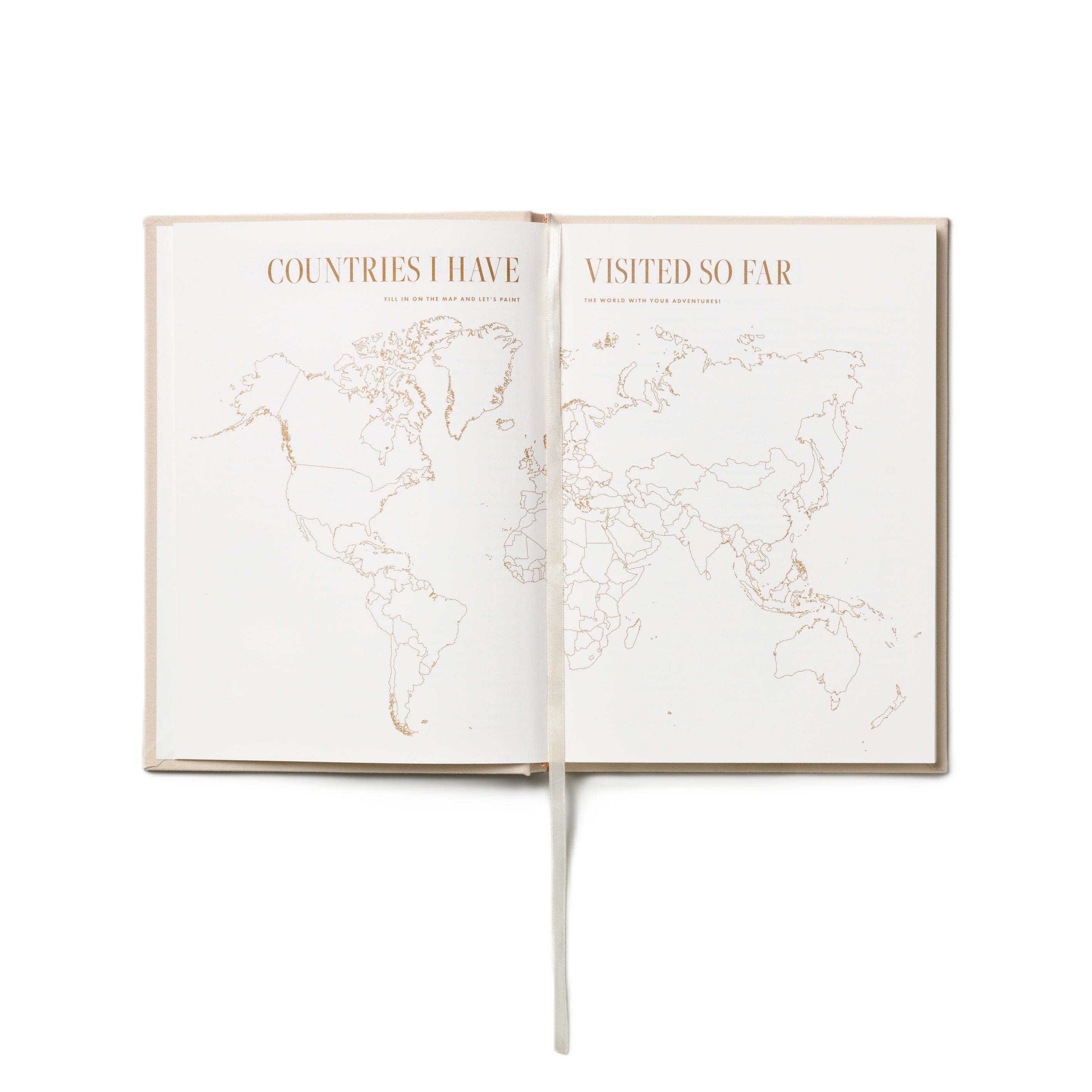 Reisdagboek TRAVEL JOURNAL marineblauw met beige