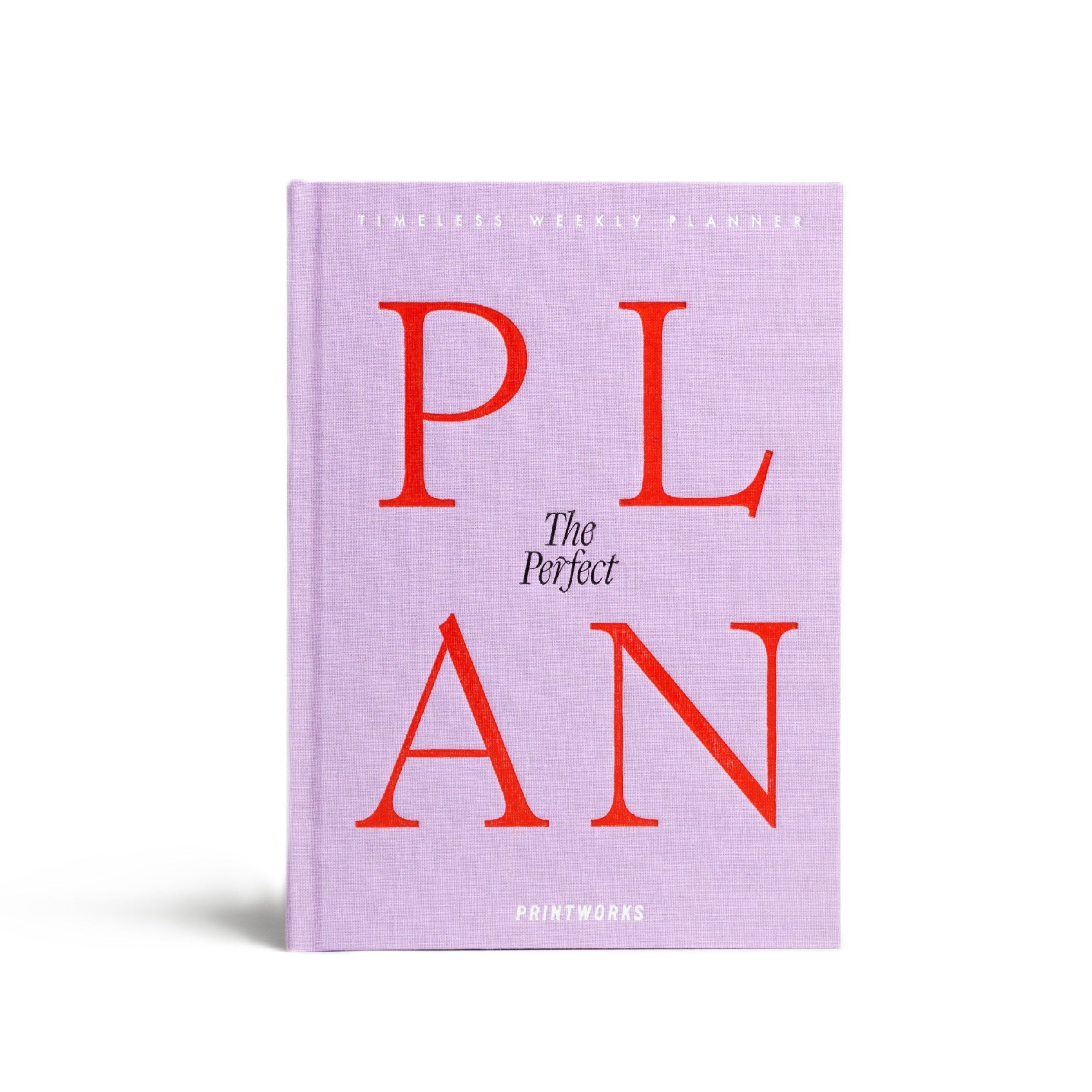 Wöchentlicher Planer THE PERFECT PLAN lila mit rot