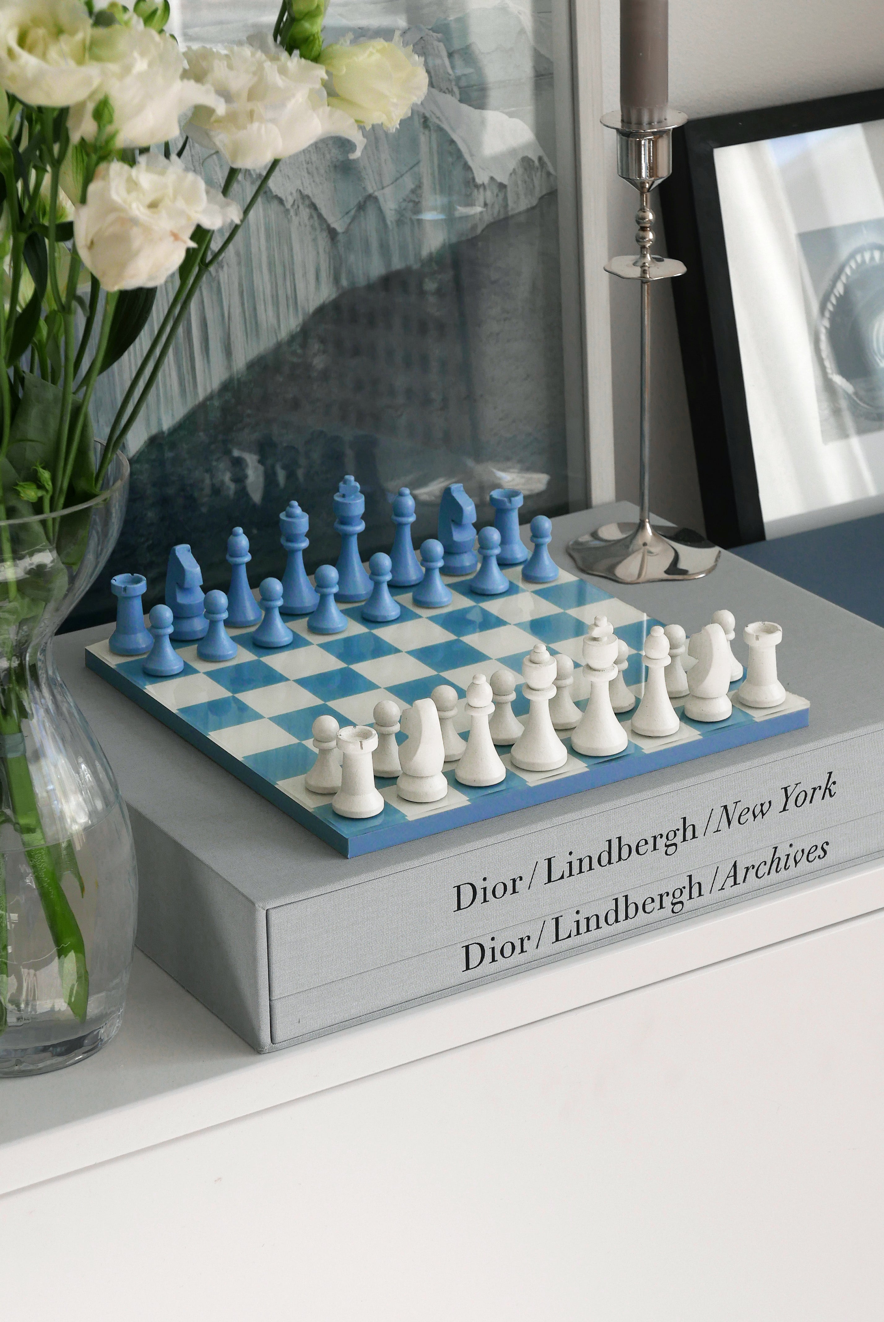 Schaken Set CHESS CLASSIC blauw