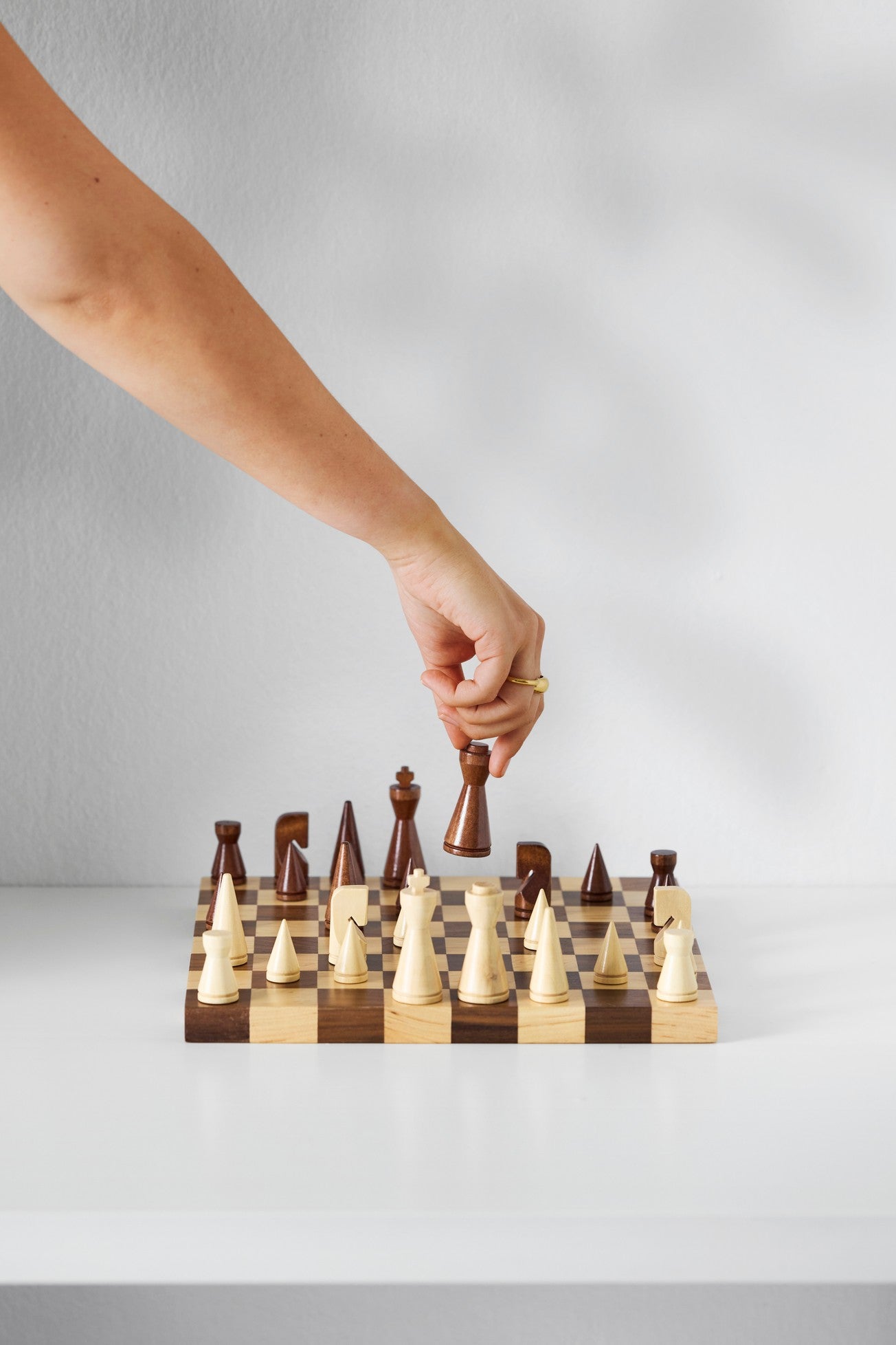 Schachspiel MINIMALIST CHESS Holz