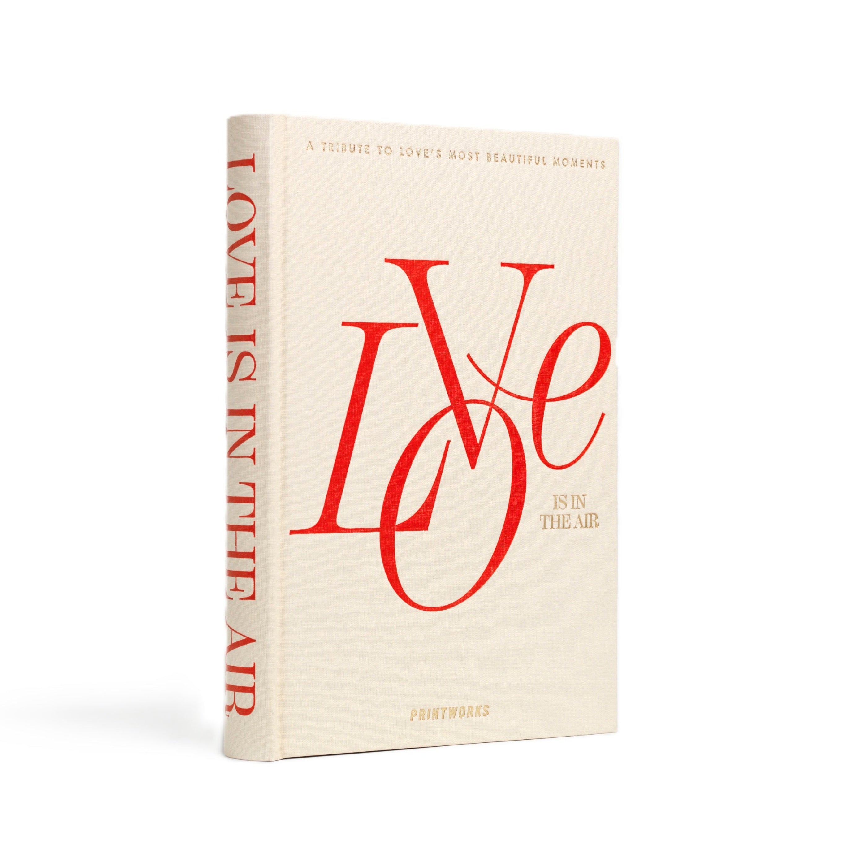 LOVE IS IN THE AIR Photo Album Beige with Red