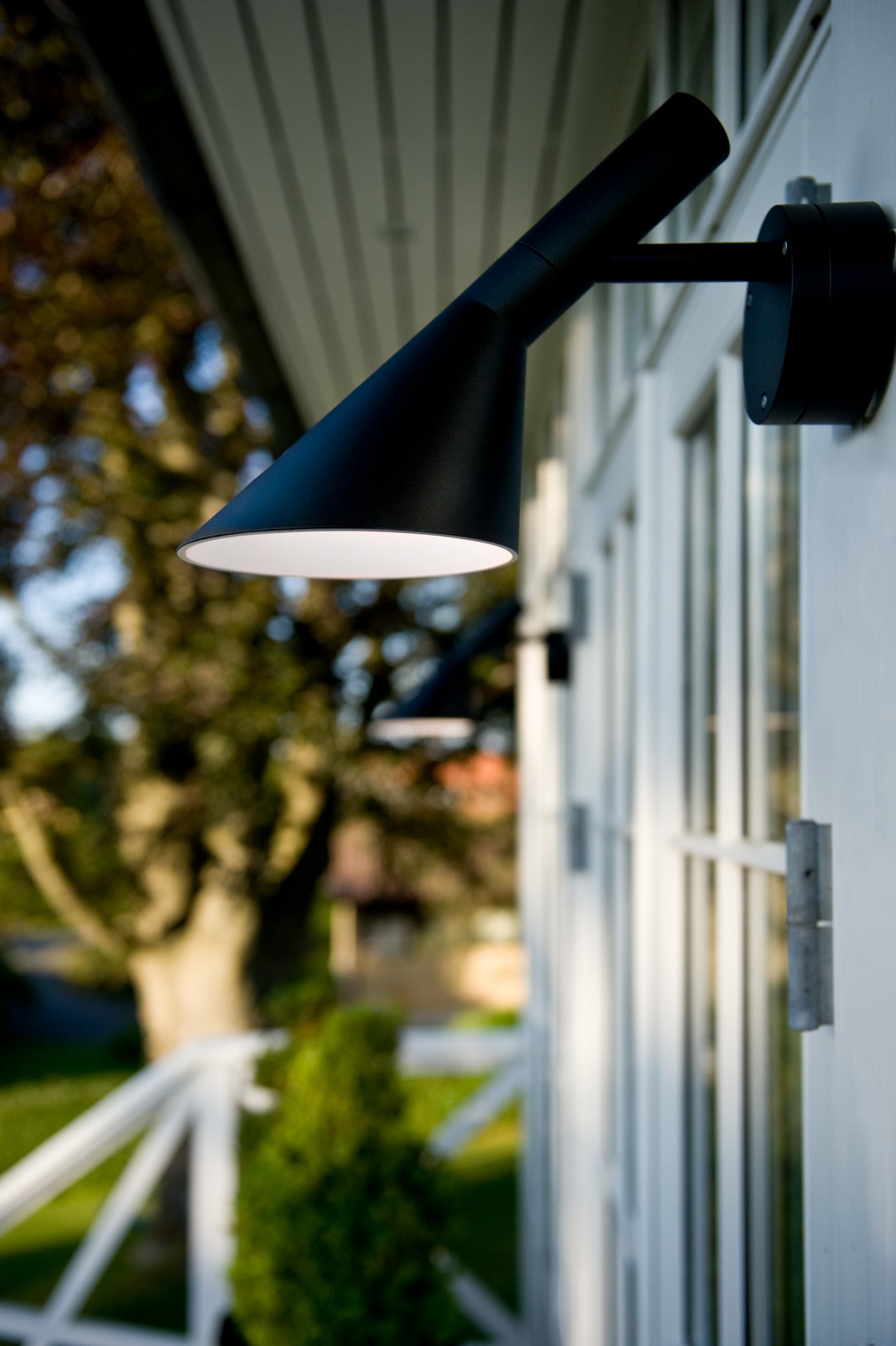 AJ 50 Black Outdoor Wall Lamp