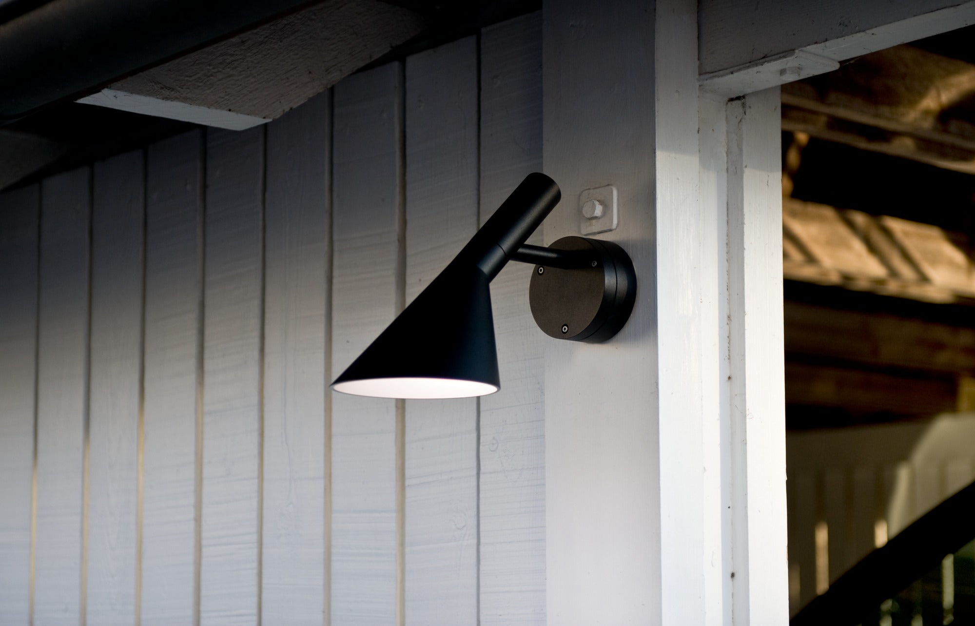 AJ 50 Black Outdoor Wall Lamp