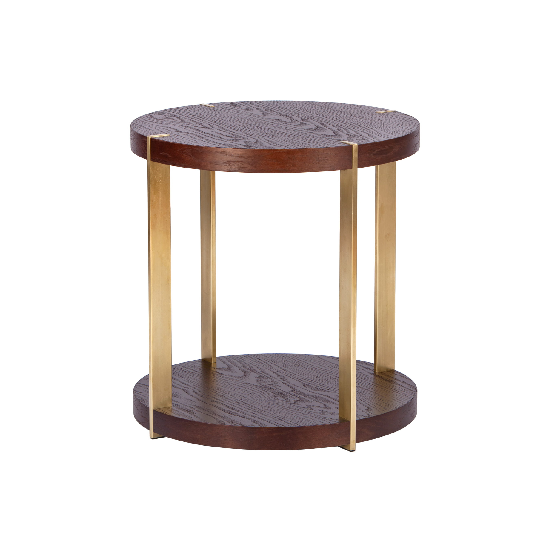 TIM brown coffee table with gold