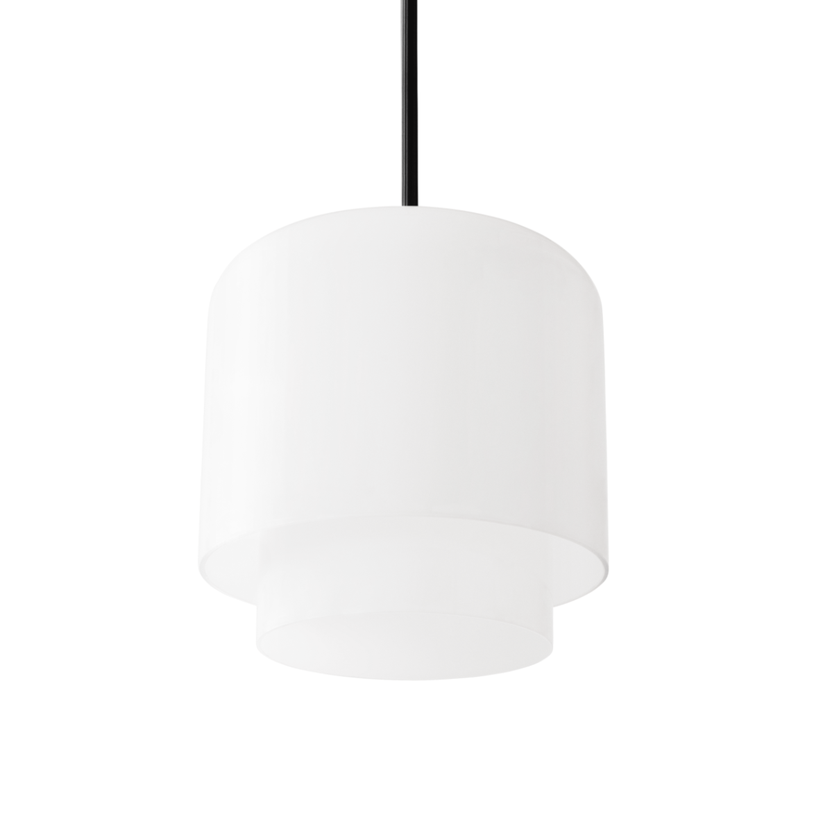 Pendelleuchte MEGUMI weiß mit schwarzem Finish