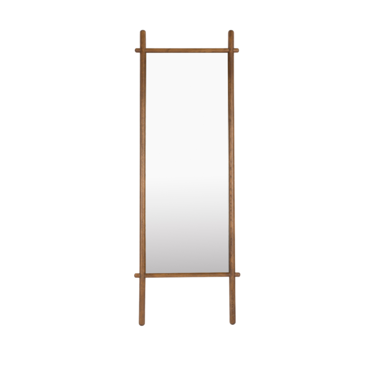 SOLENE mirror dark brown wood