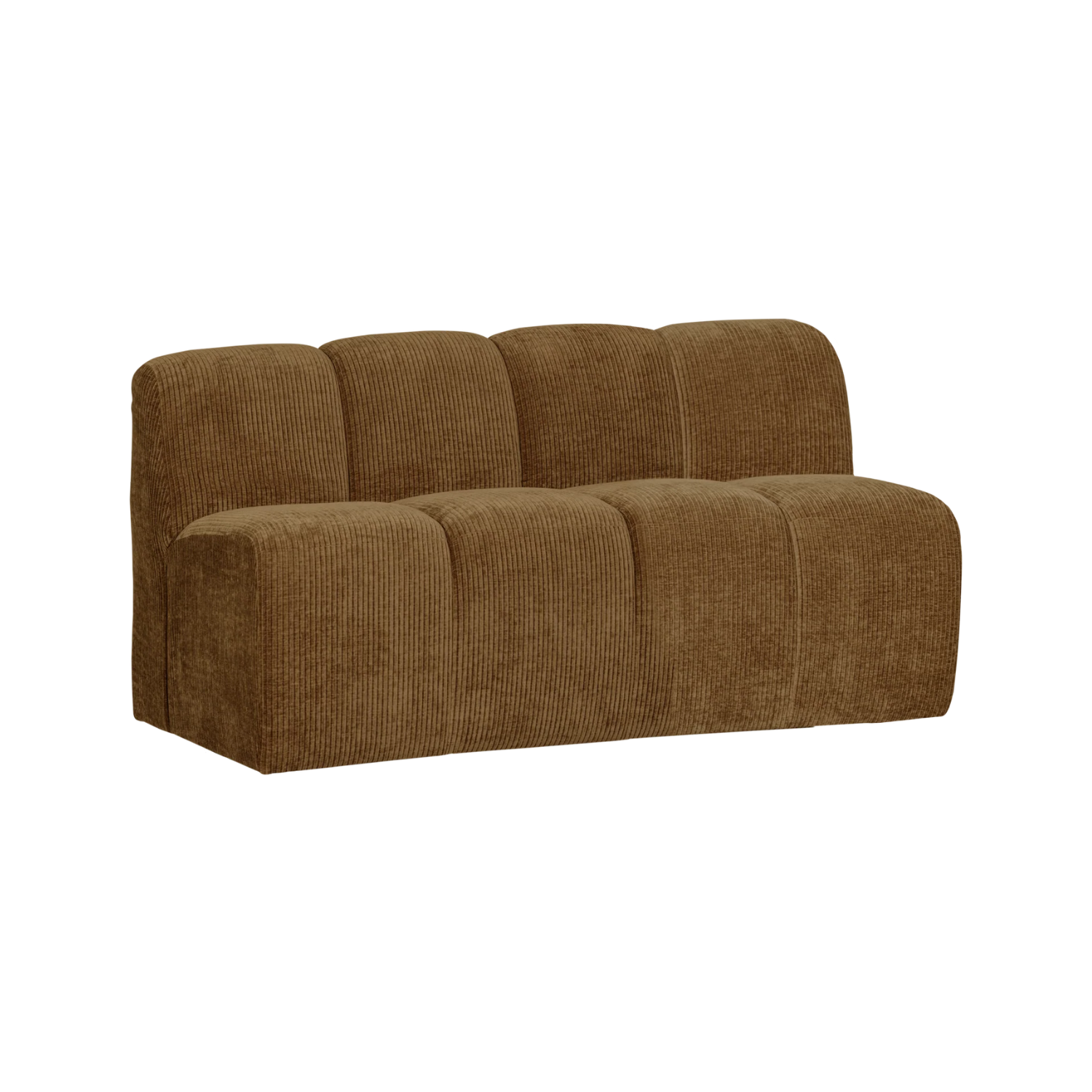 Sofa modułowa MOJO BENCH - element 3-osobowy ciemny miodowy sztruks – Woood