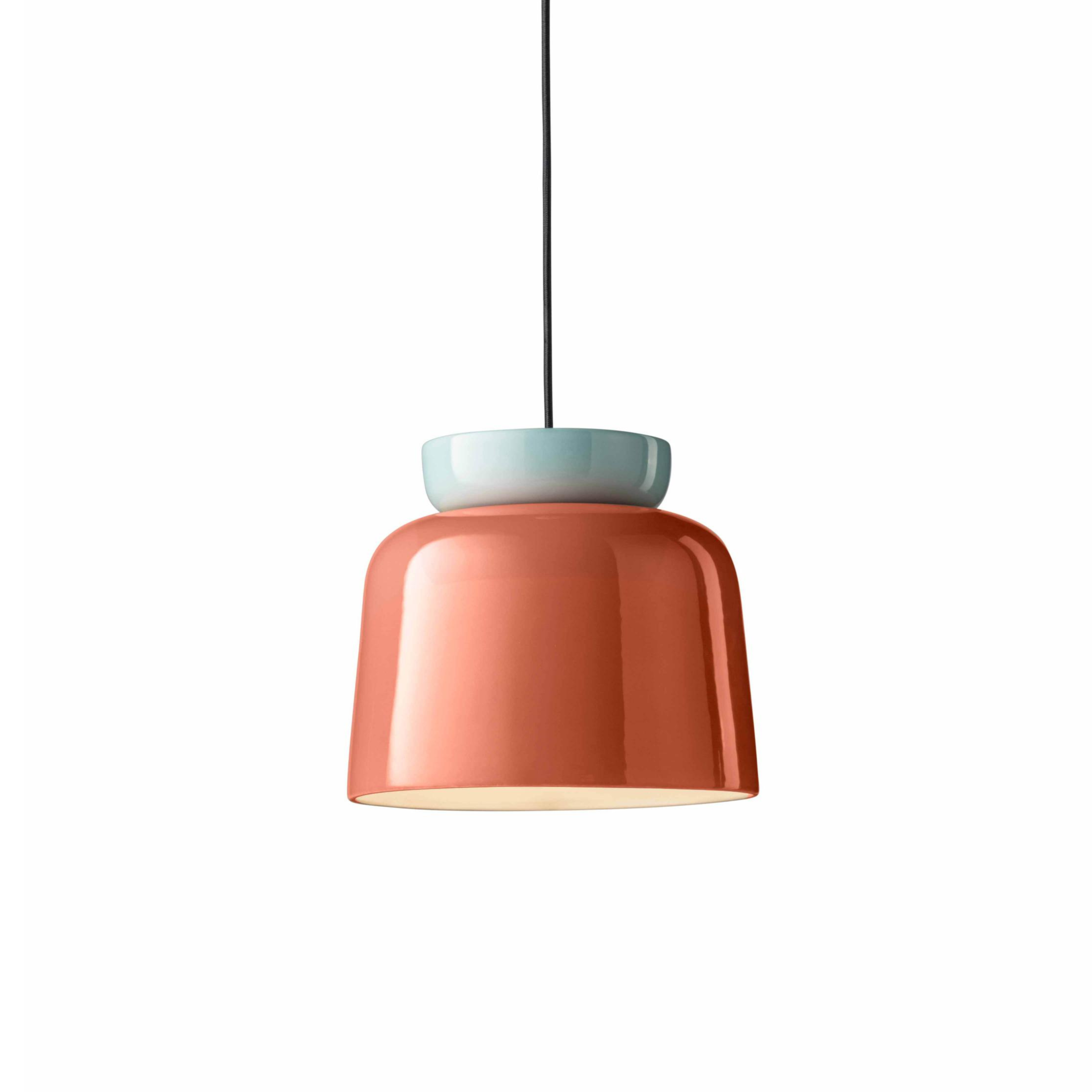 Hanglamp van keramiek CORCOVADO oranje met blauw