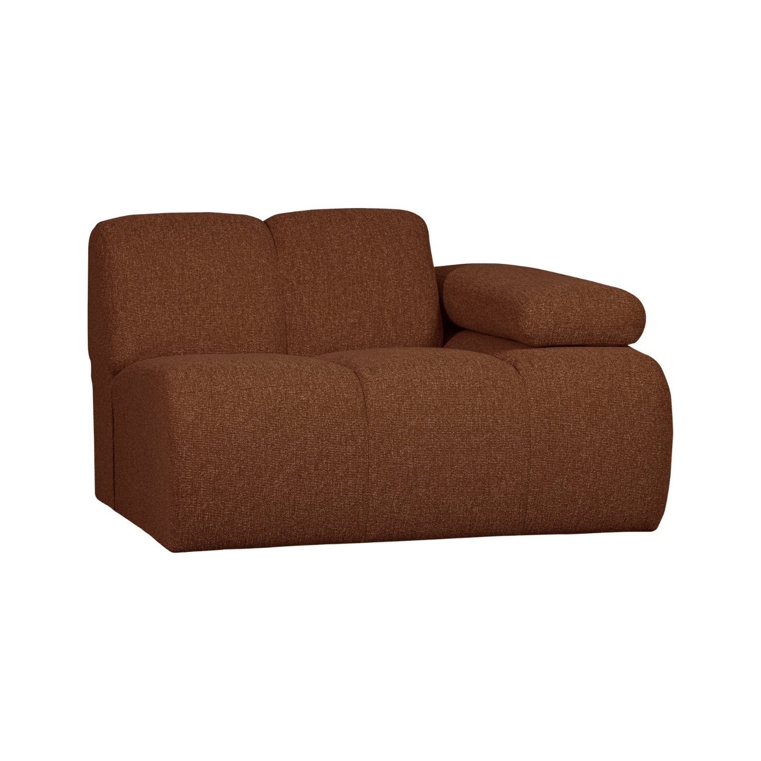 MOJO modular sofa - right-side element brown bouclé