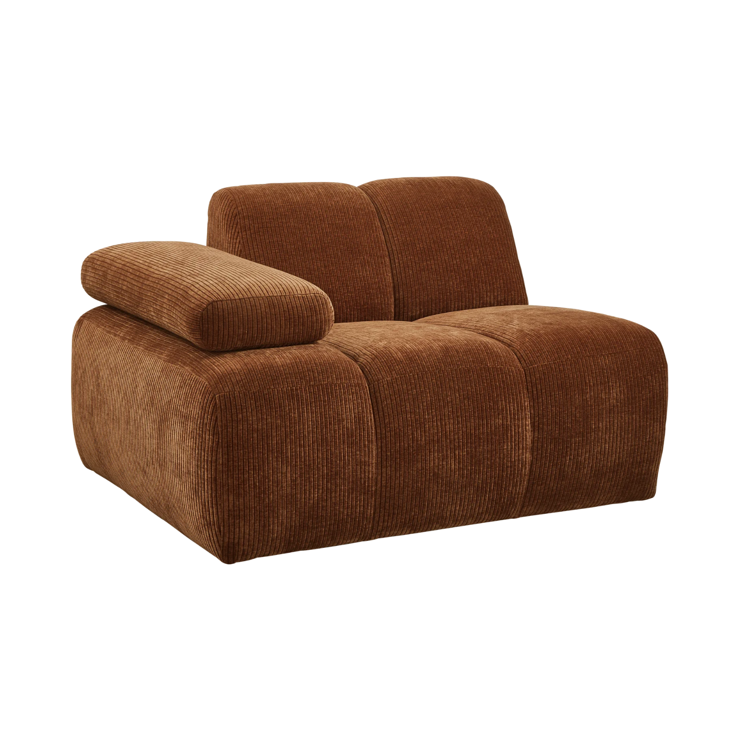 MOJO modular sofa - left element brown corduroy