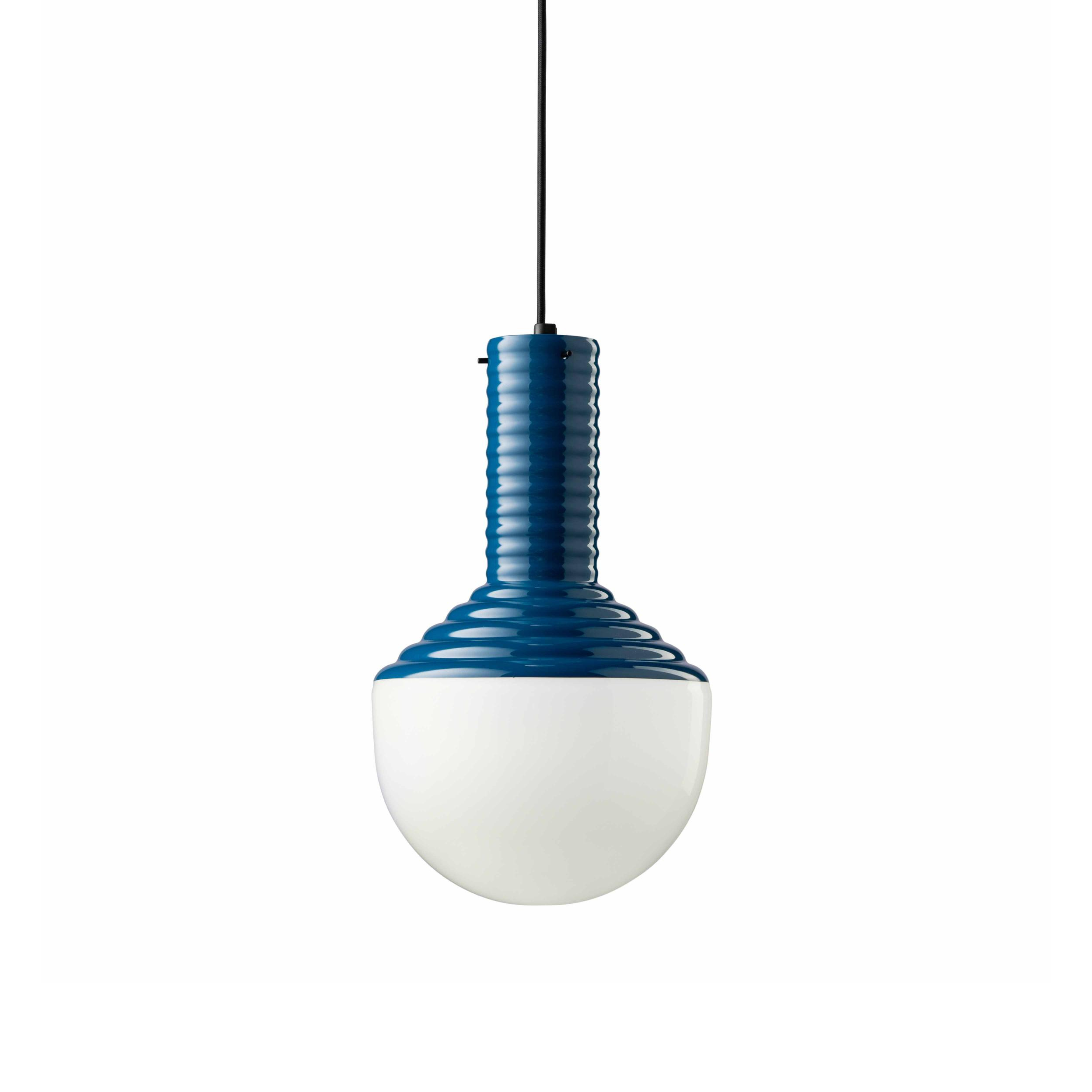 Ceramic pendant lamp SELARÒN blue