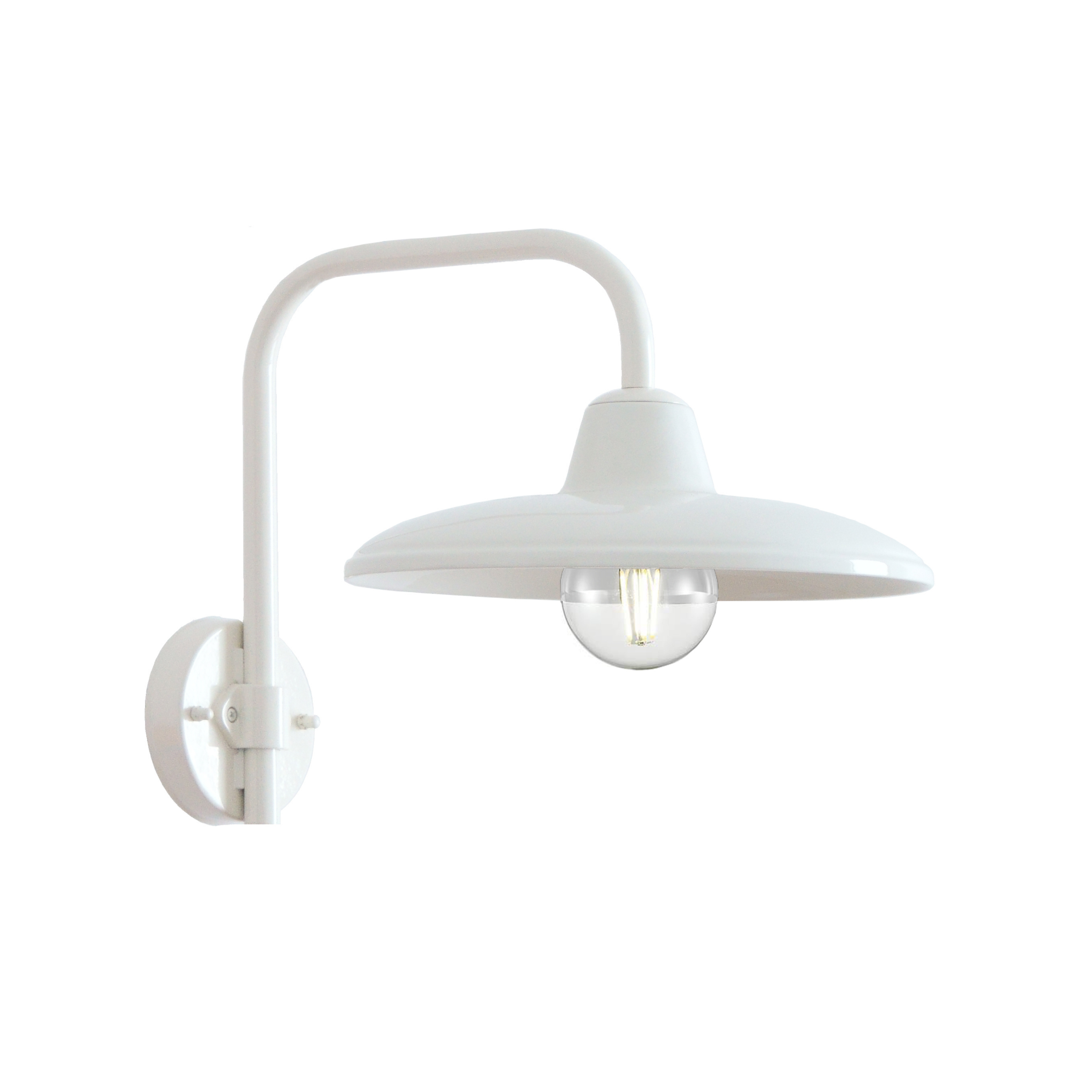 Wandlamp keramisch B&W wit