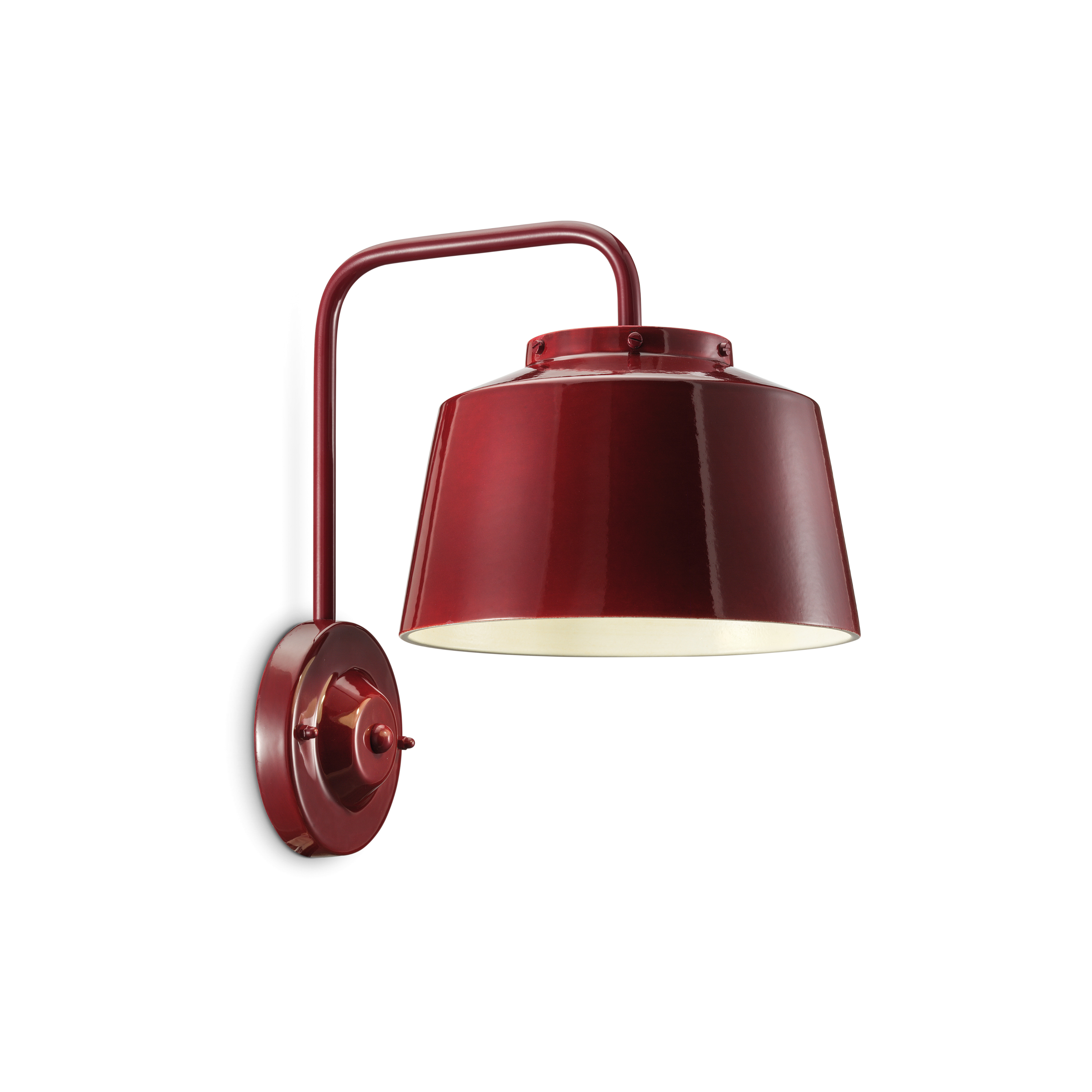 Wandlamp keramisch jaren '50 rood