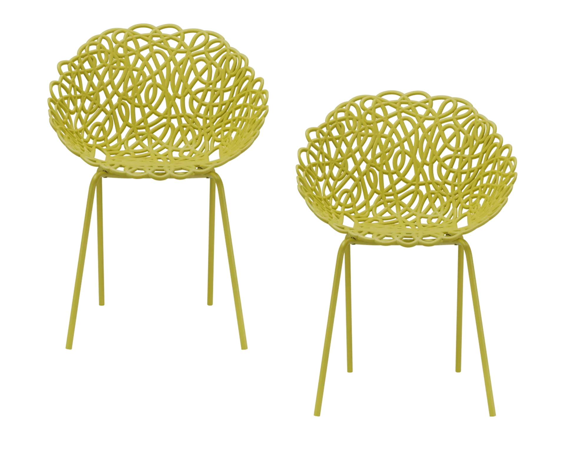 BACANA yellow garden chair set