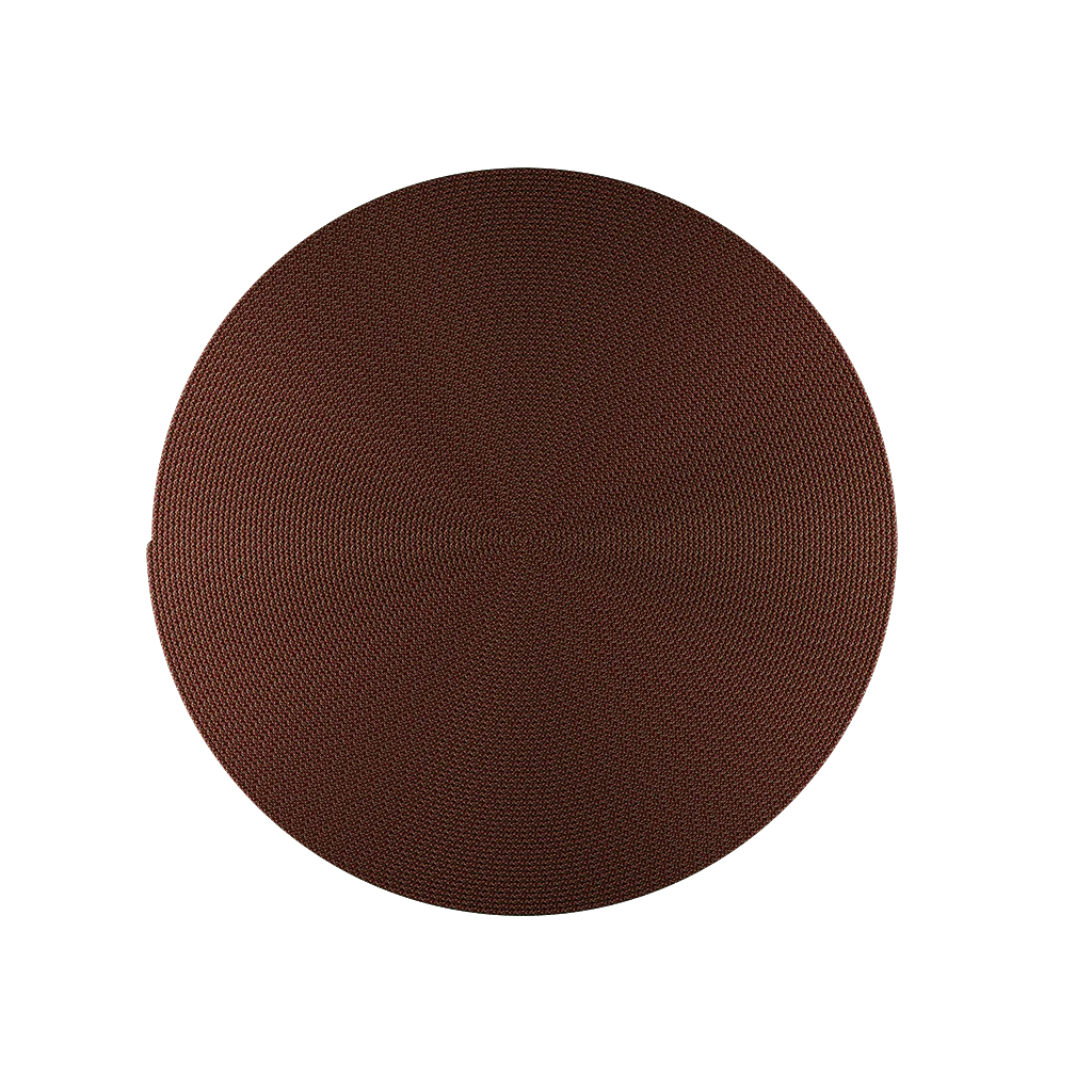 NAMI Brauner runder Outdoor-Teppich