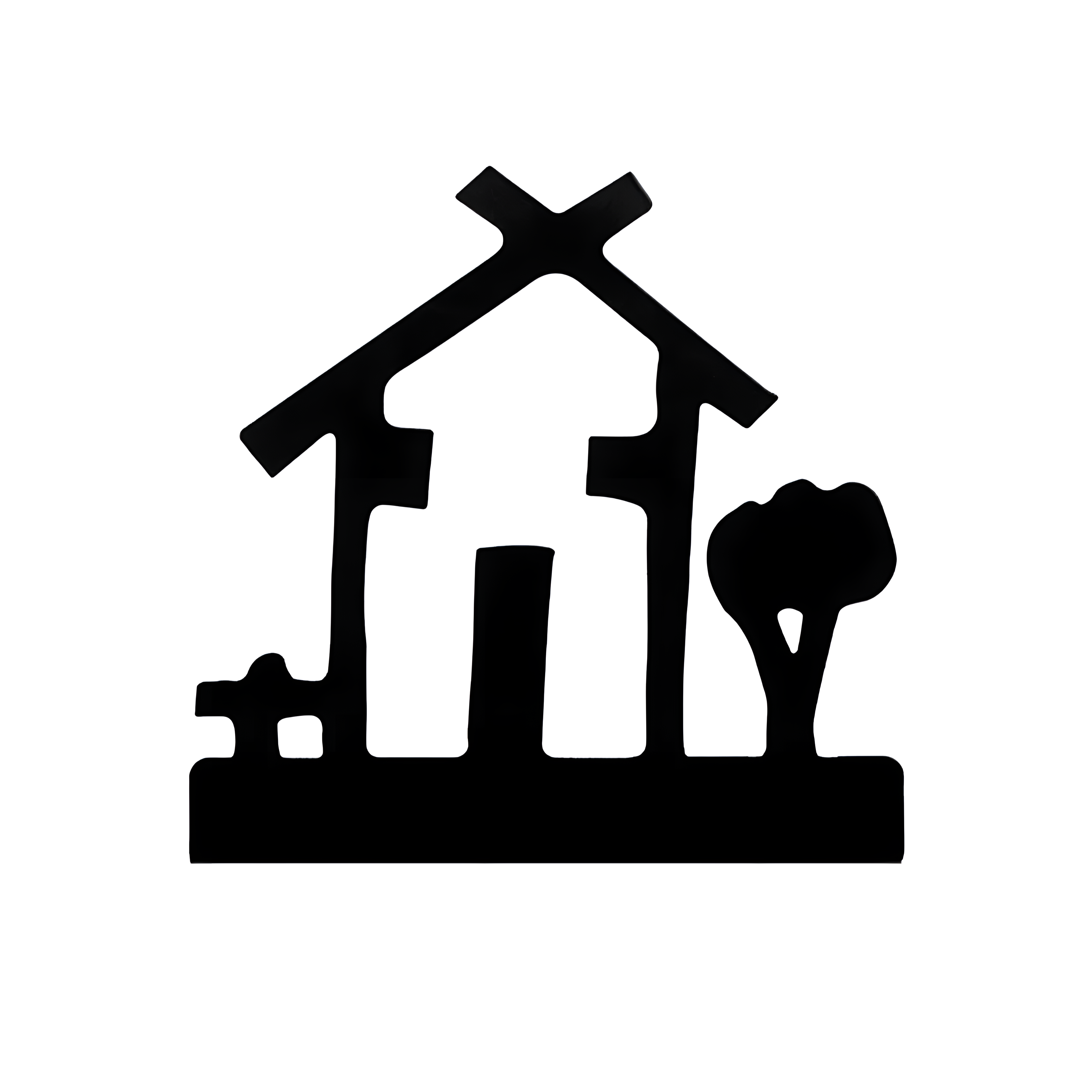 SWEET HOME bookend black