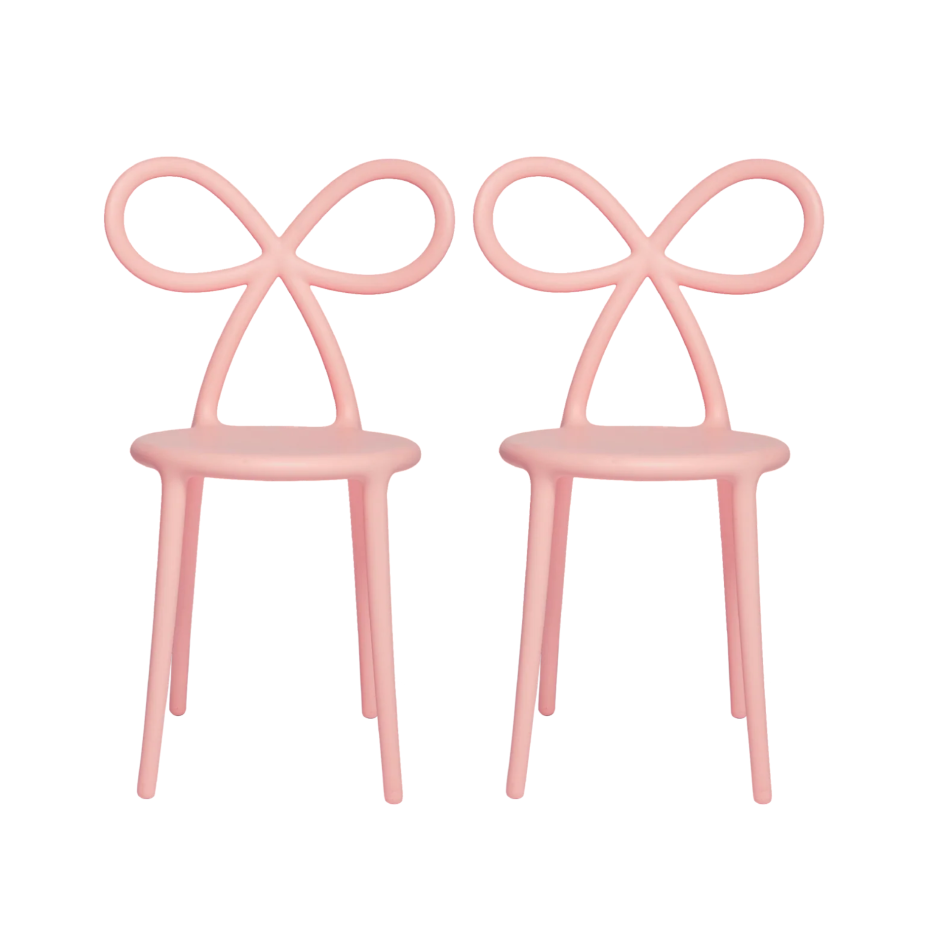 Set van RIBBON stoelen roze