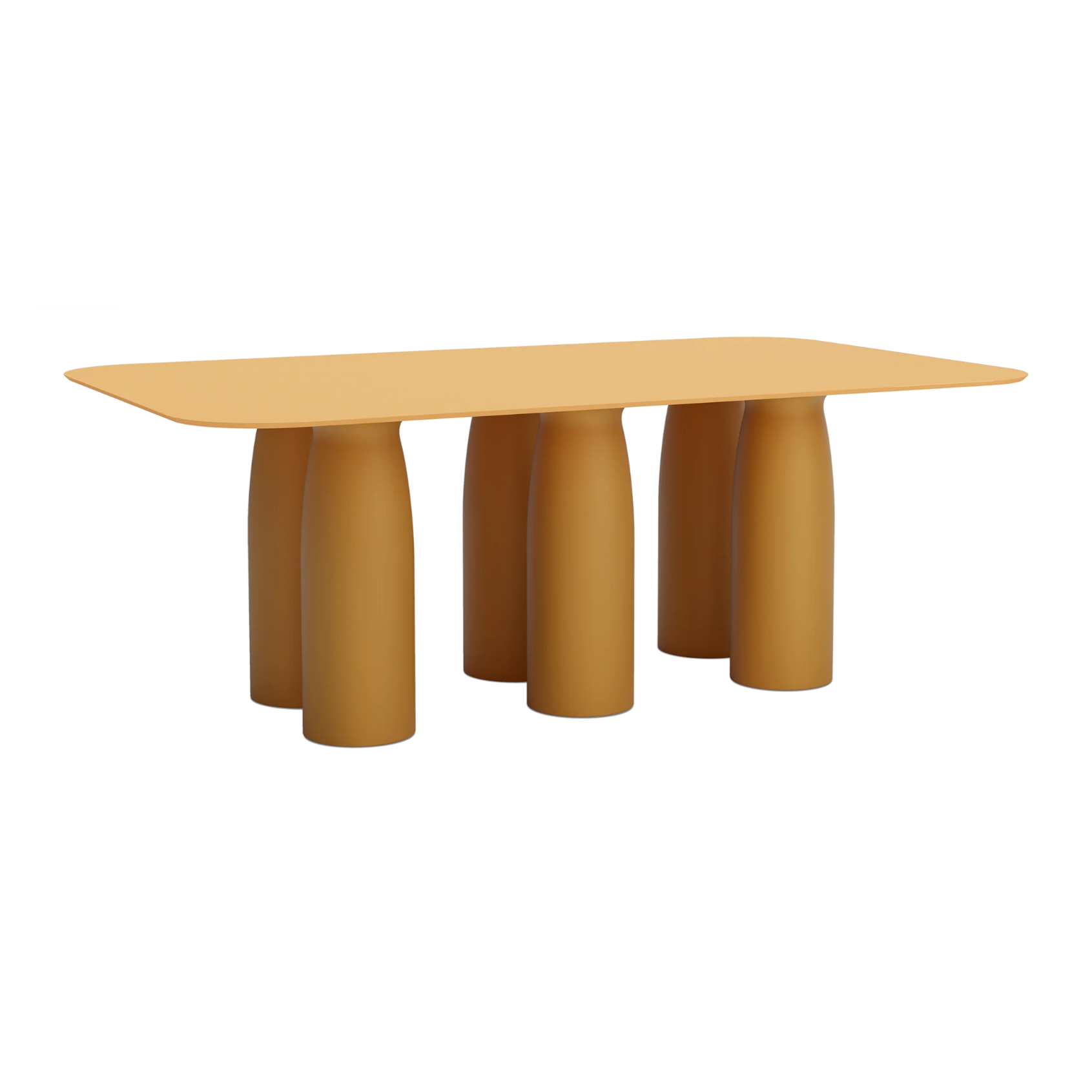 TOTO tafel laminaat hpl mosterdkleurig