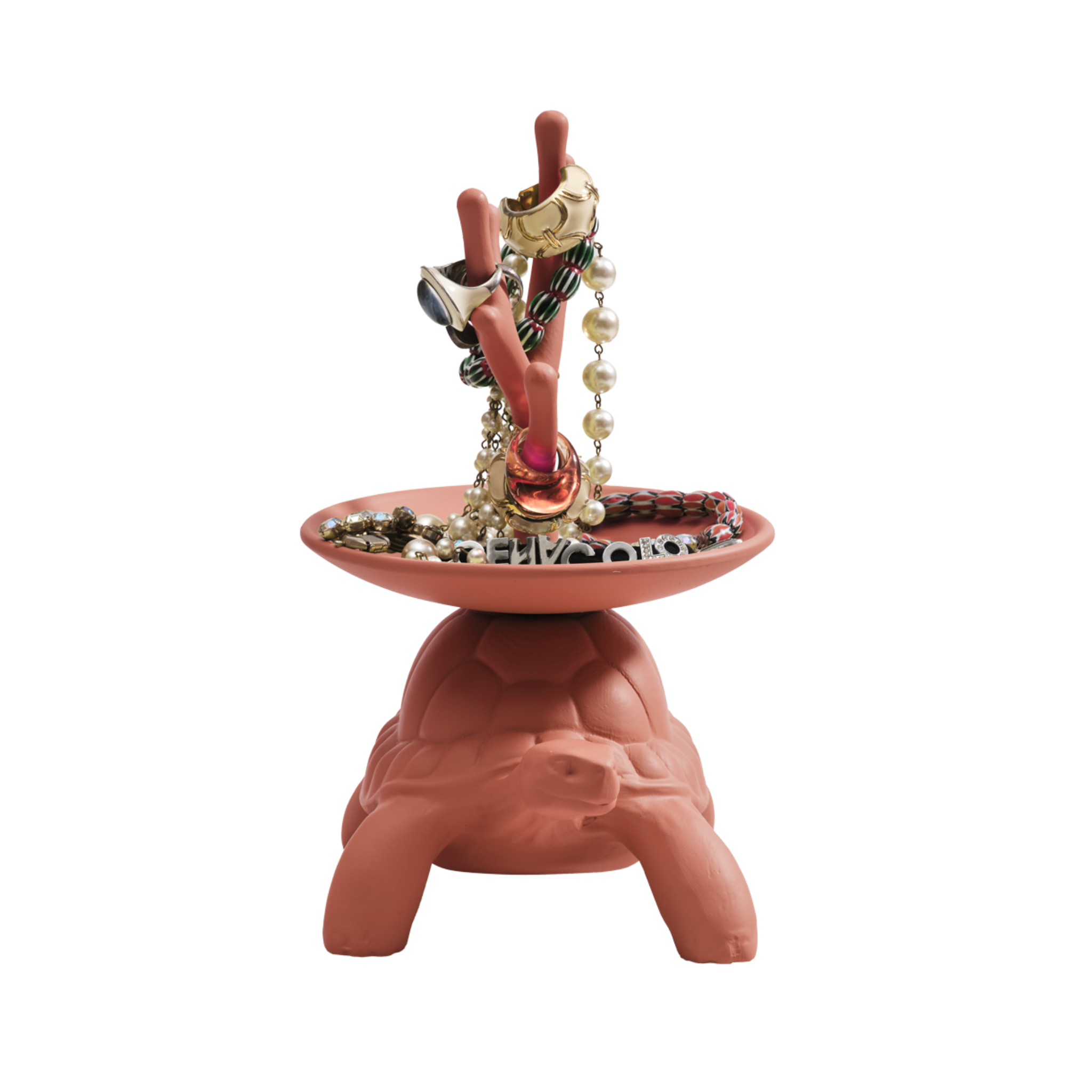 Sieradenstandaard TURTLE CARRY terracotta