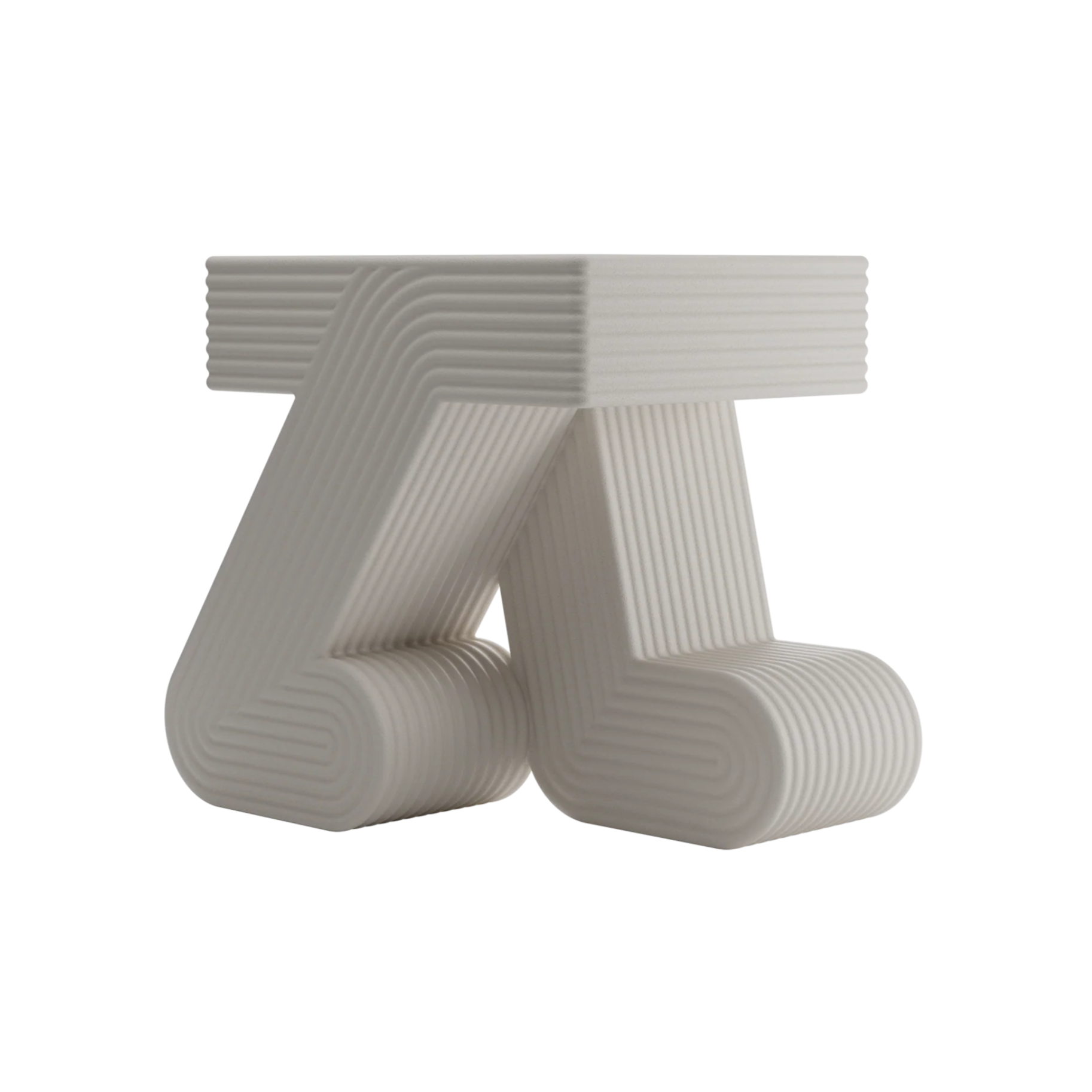 Beige tuin bijzettafel WALKING