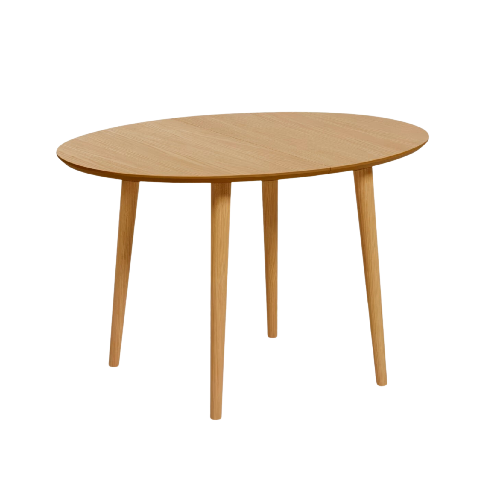 OVAL EXTENDABLE TABLE OQUI OAK VENEER