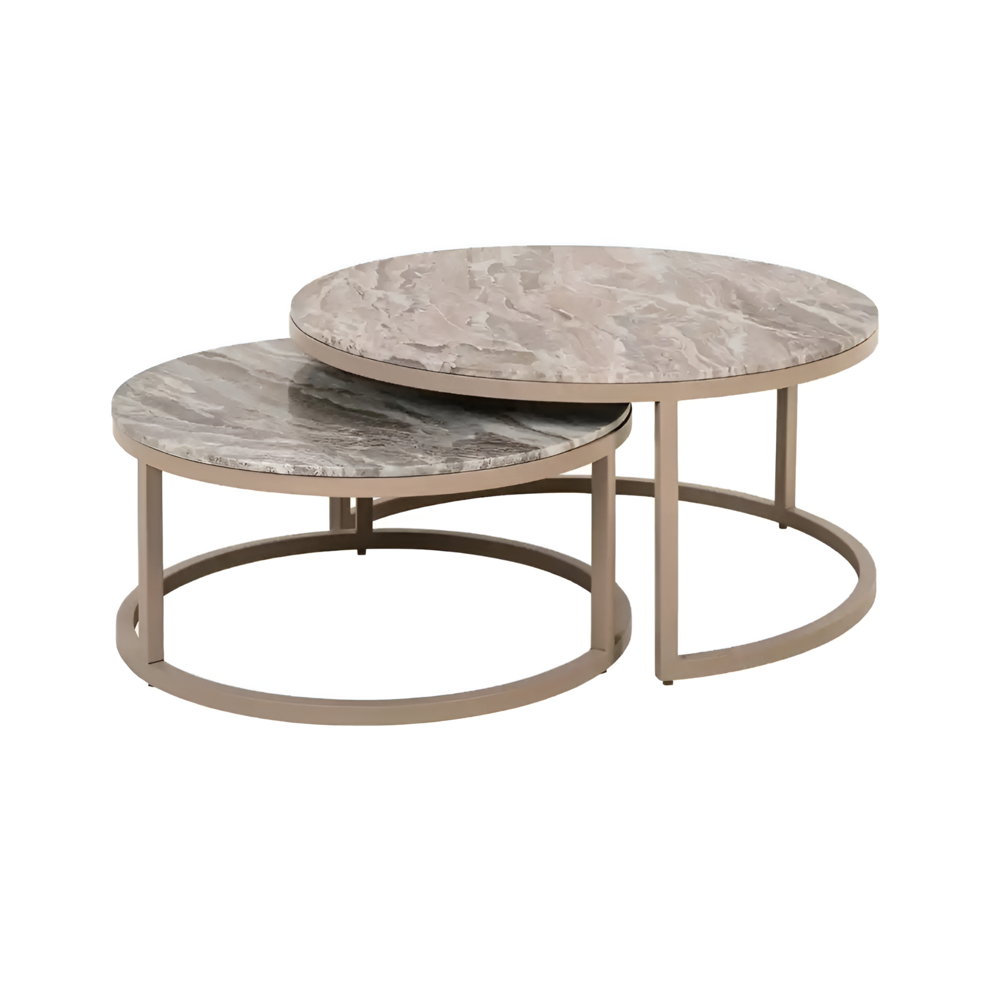 Set van koffietafels FAIRFAX beige