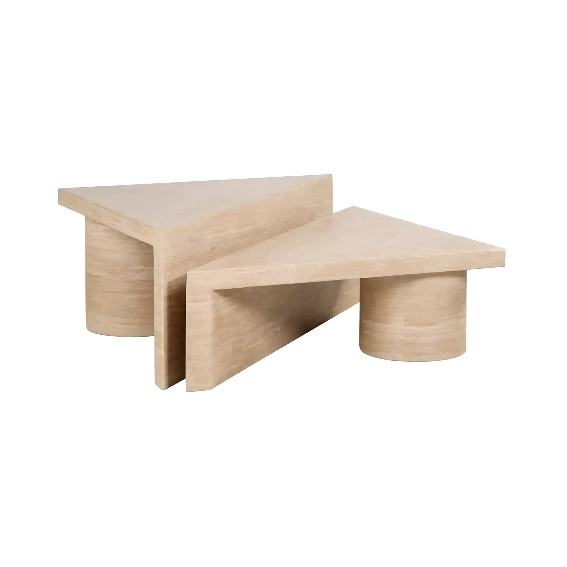 Beistelltisch-Set FICTUS beige