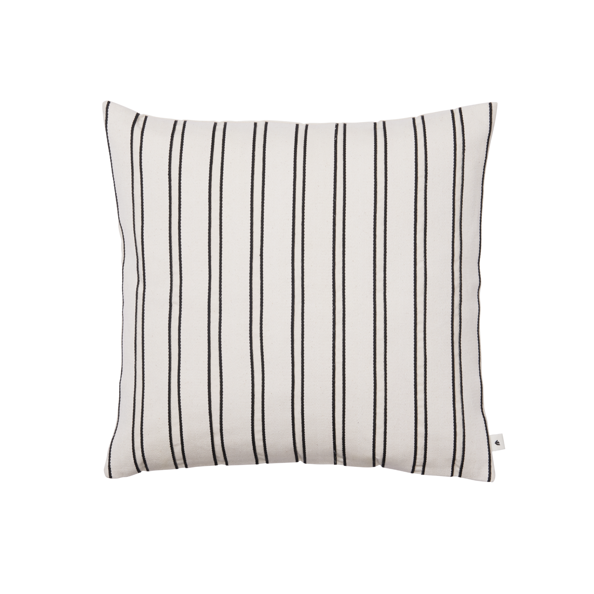 TWILL pillow broken white with black
