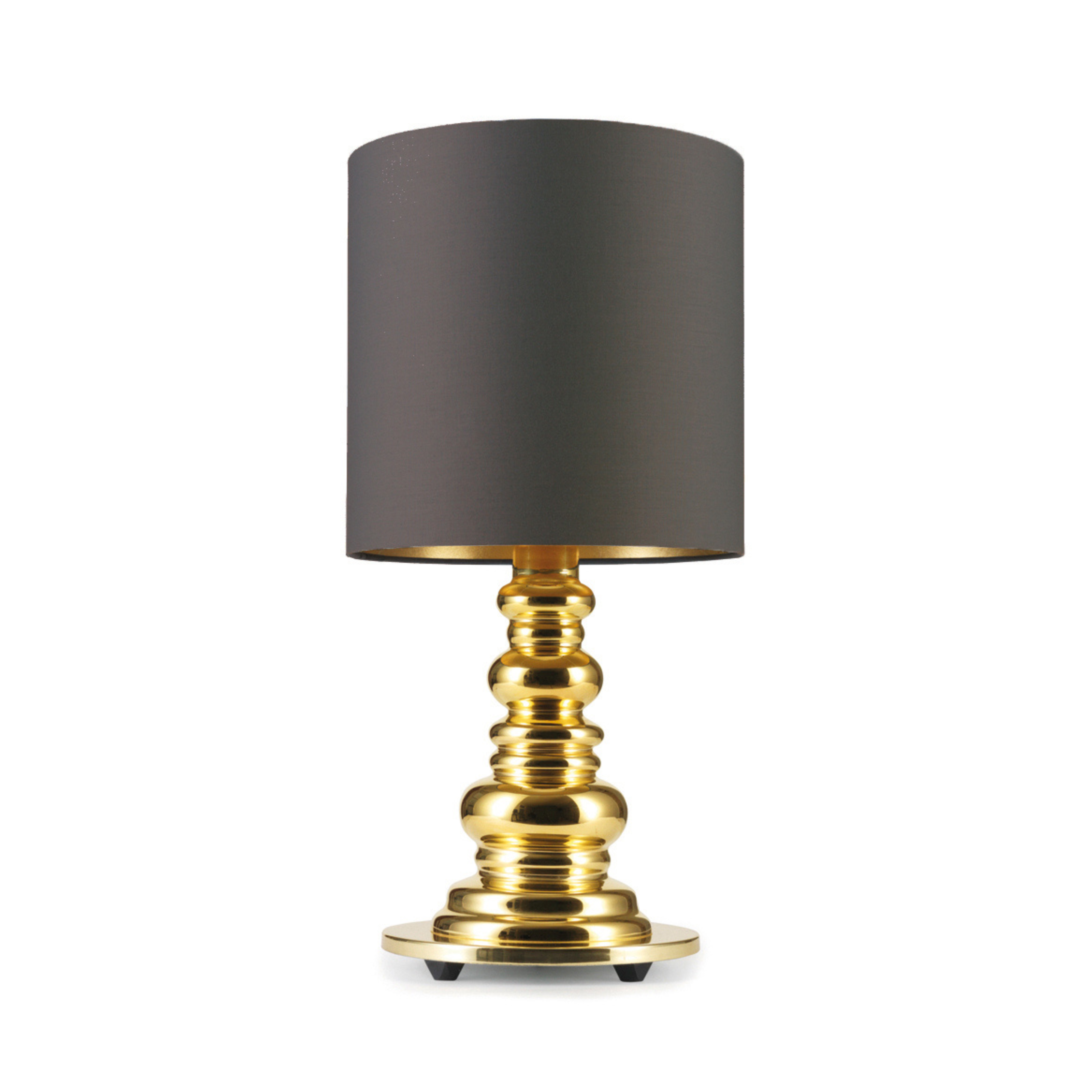 PUNK DELUXE table lamp dark gray with a gold base