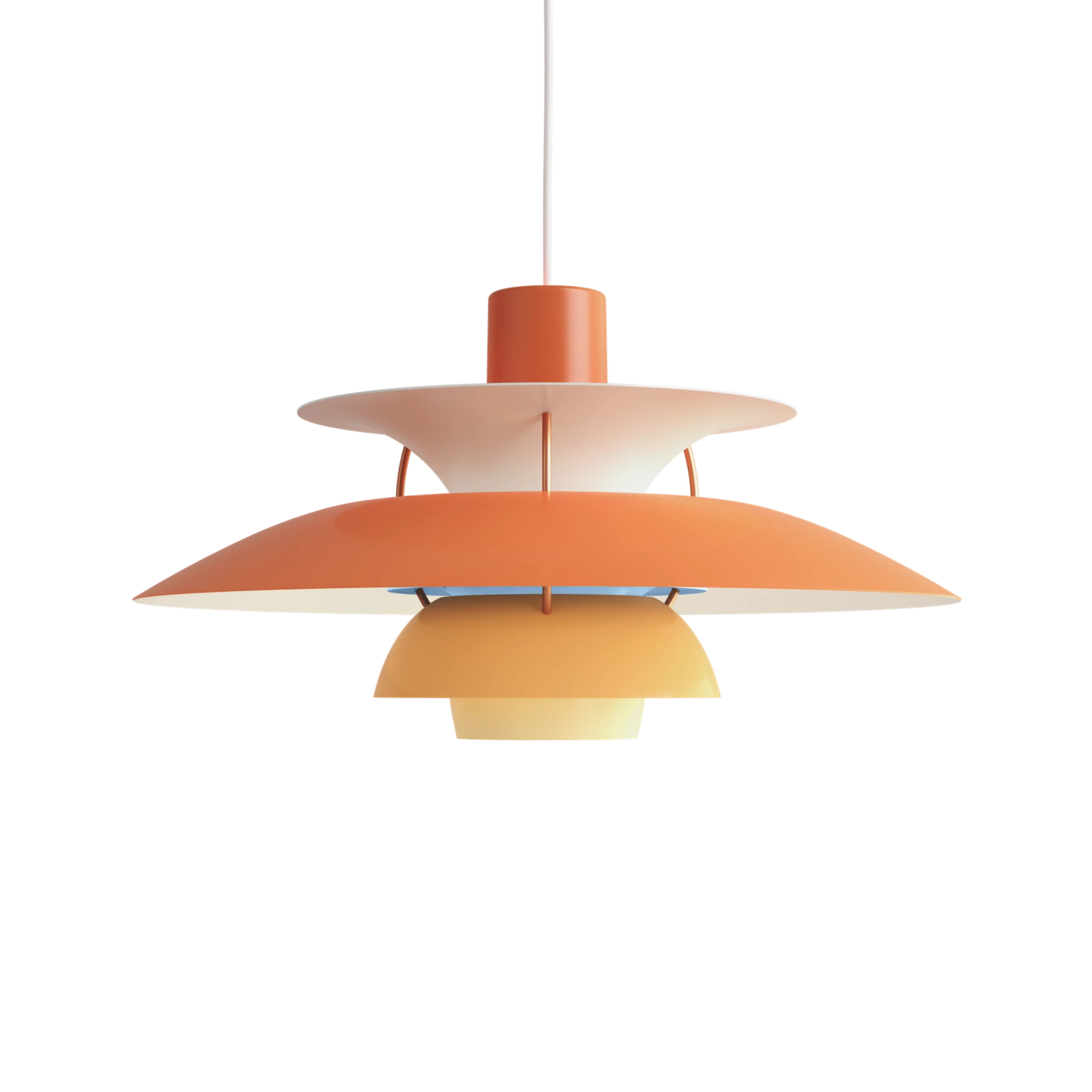 PH 5 pendant lamp in shades of orange