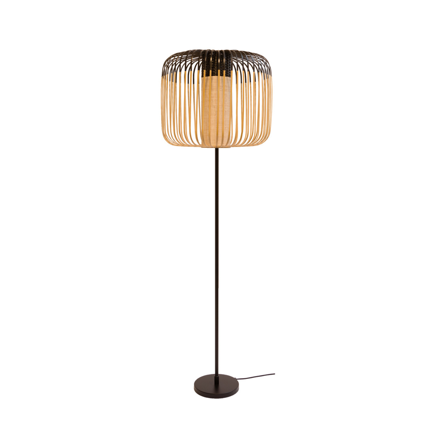 Lampa podłogowa BAMBOO czarny – Forestier