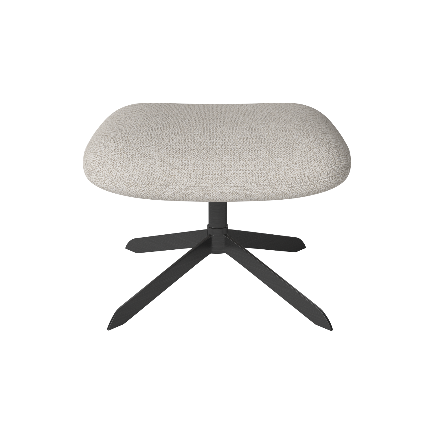 Gestoffeerde voetensteun SOLO zwarte basis