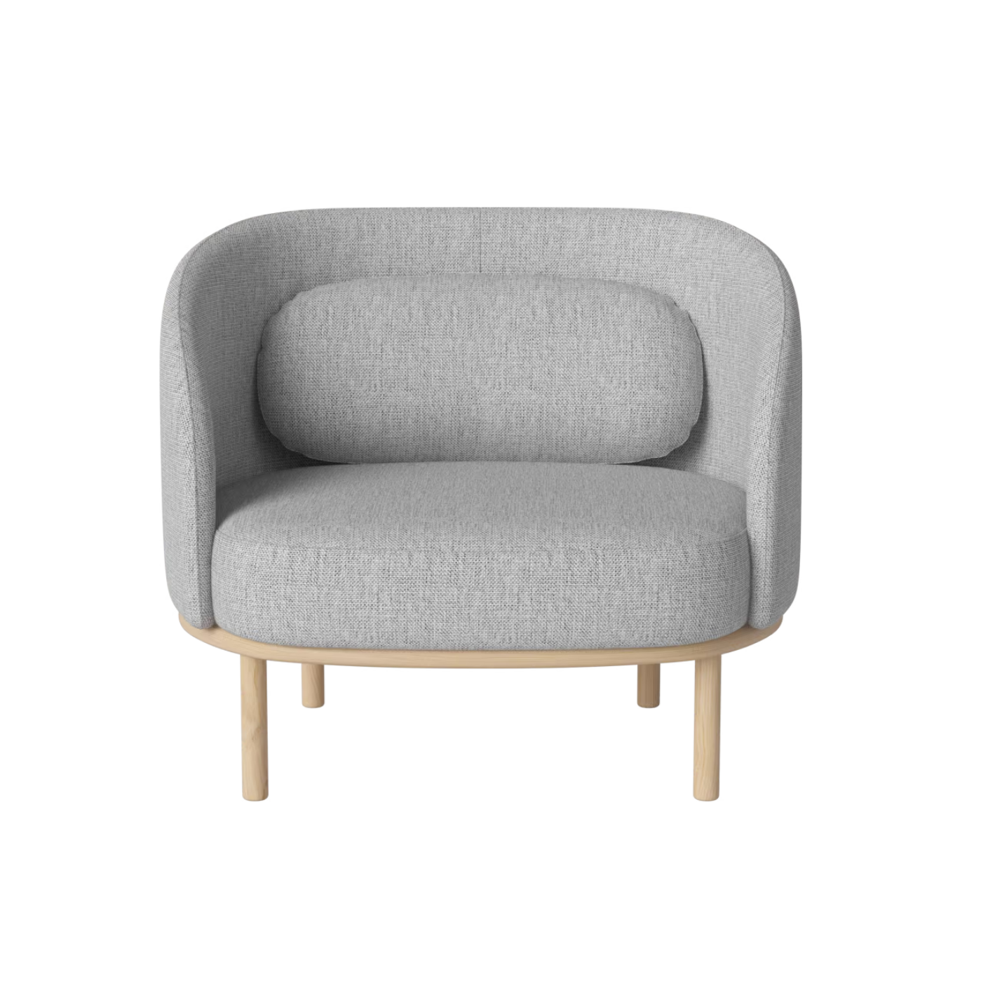 Fauteuil FUUGA basis van gebleekt eikenhout