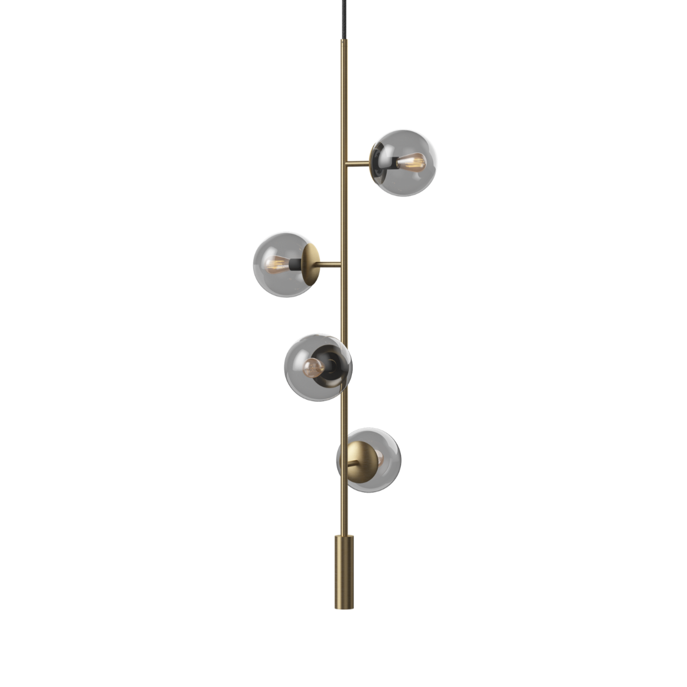 Hanglamp ORB LOUNGE antiek messing