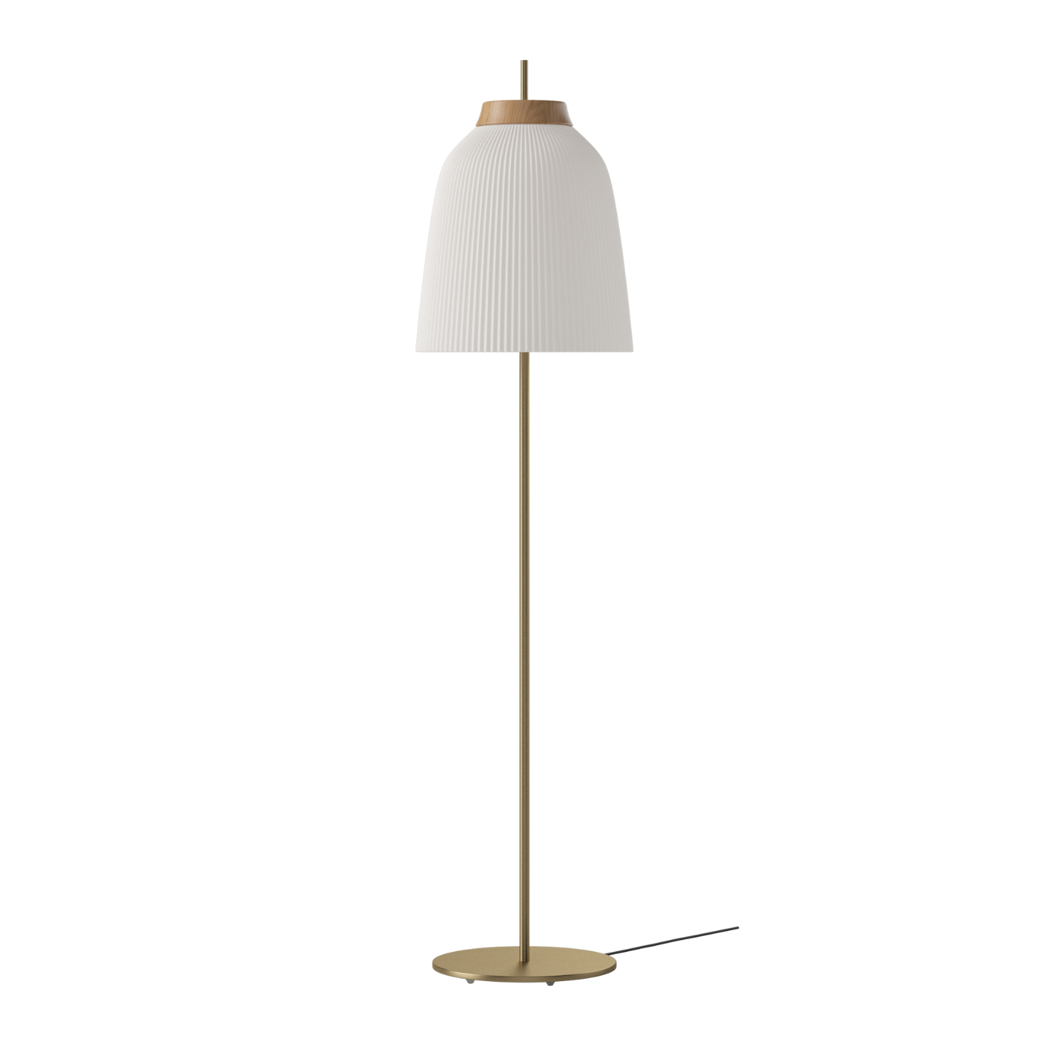 Vloerlamp CAMPA met messing voet
