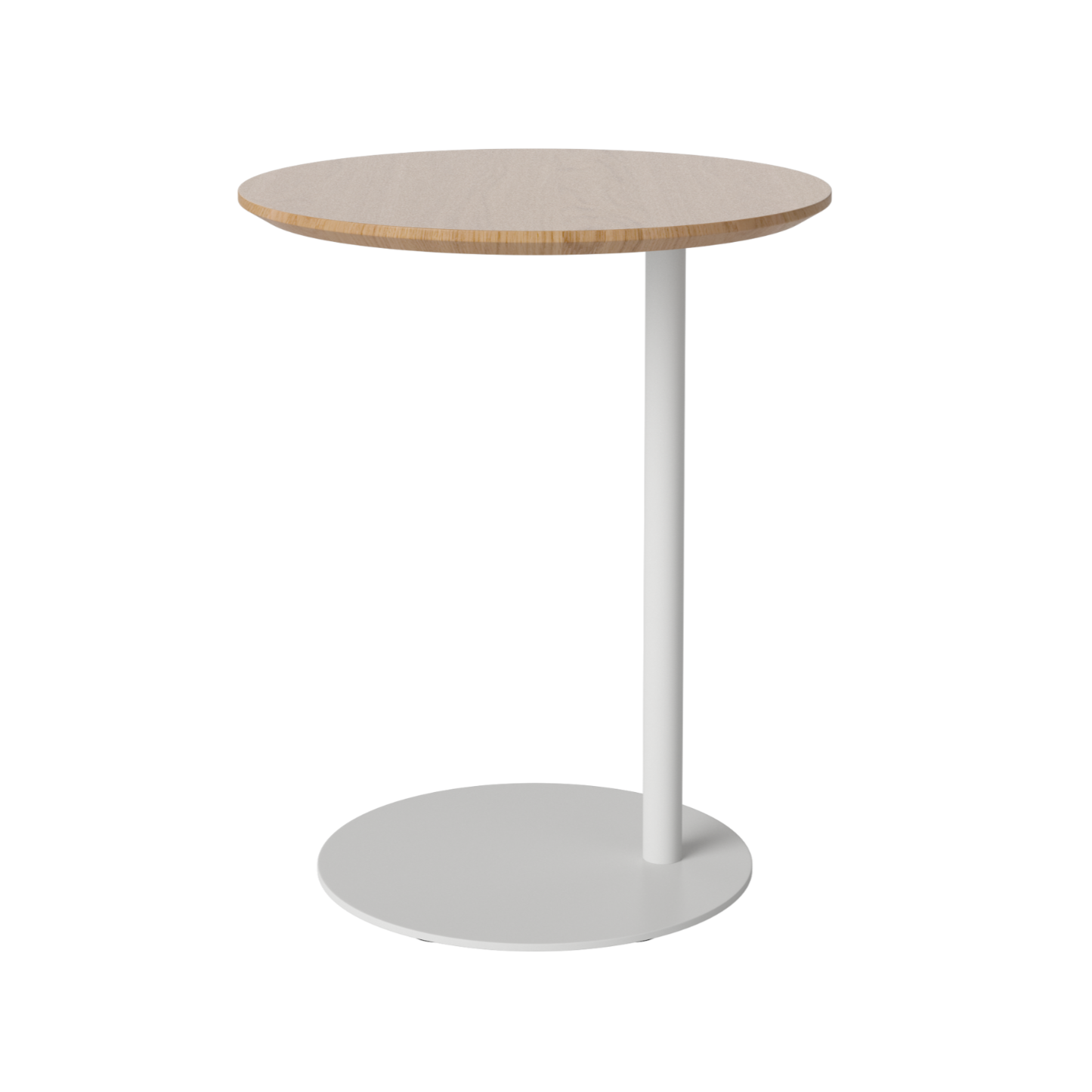 Bijzettafel PILLAR eikenhout met grijze basis