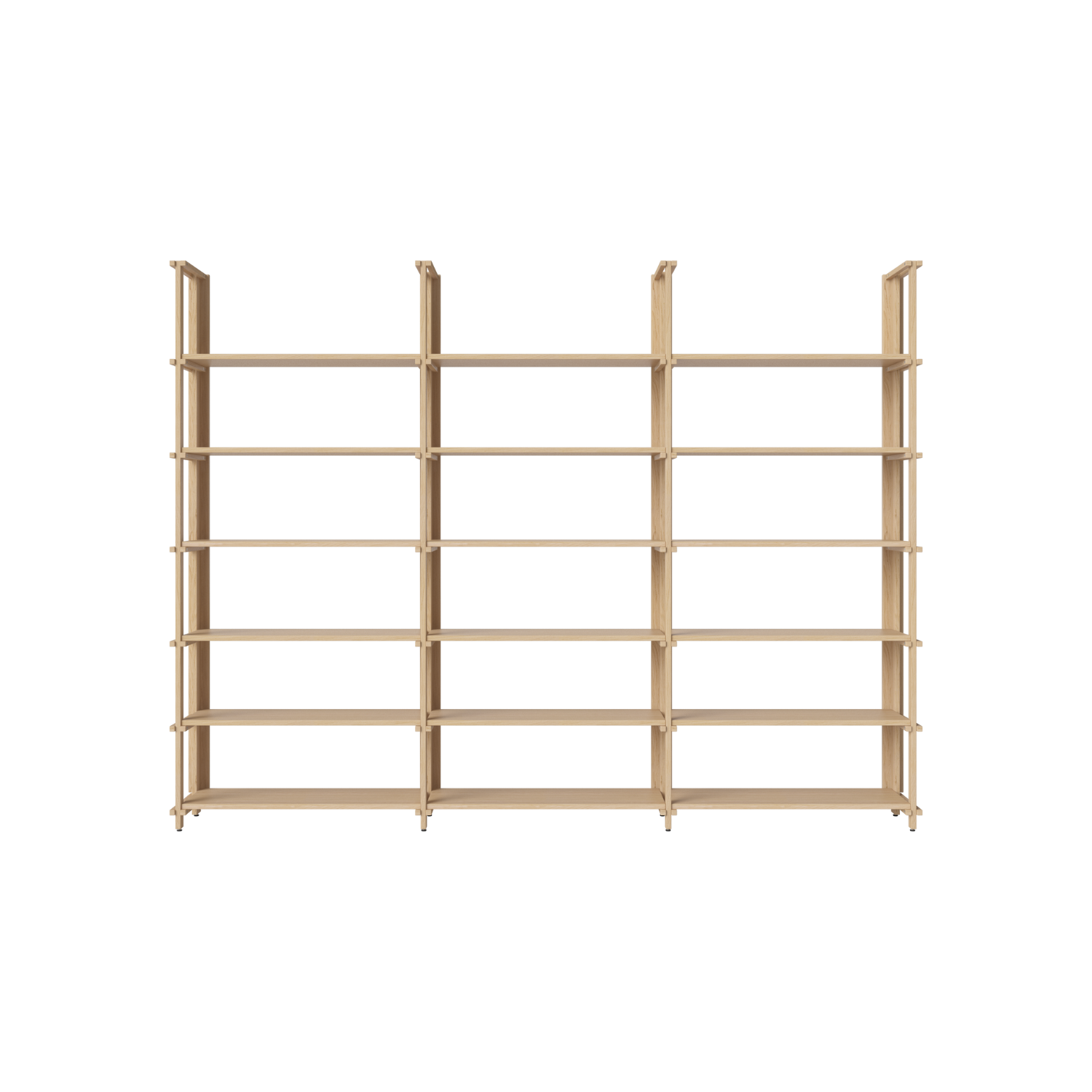 Boekenkast FRIEDMAN gebleekt eikenhout