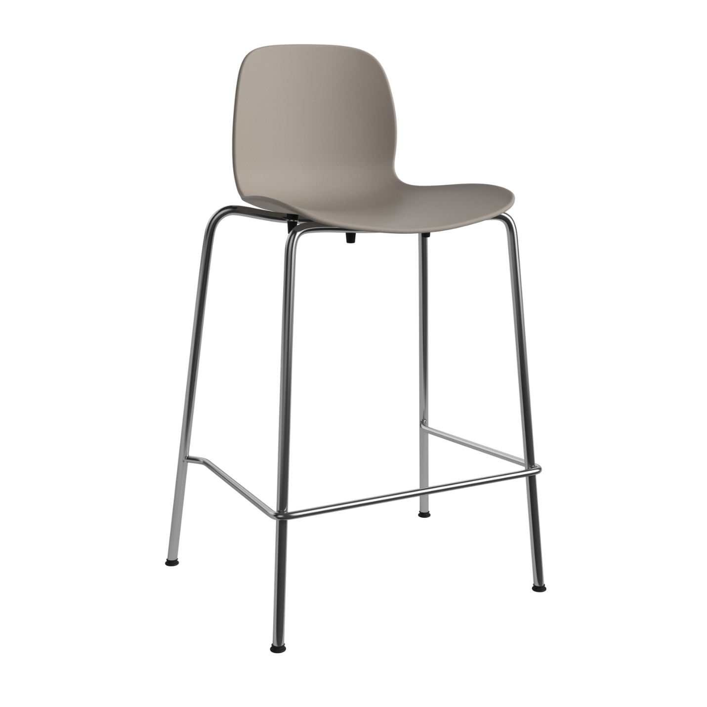 Hocker SEED beige met stalen basis