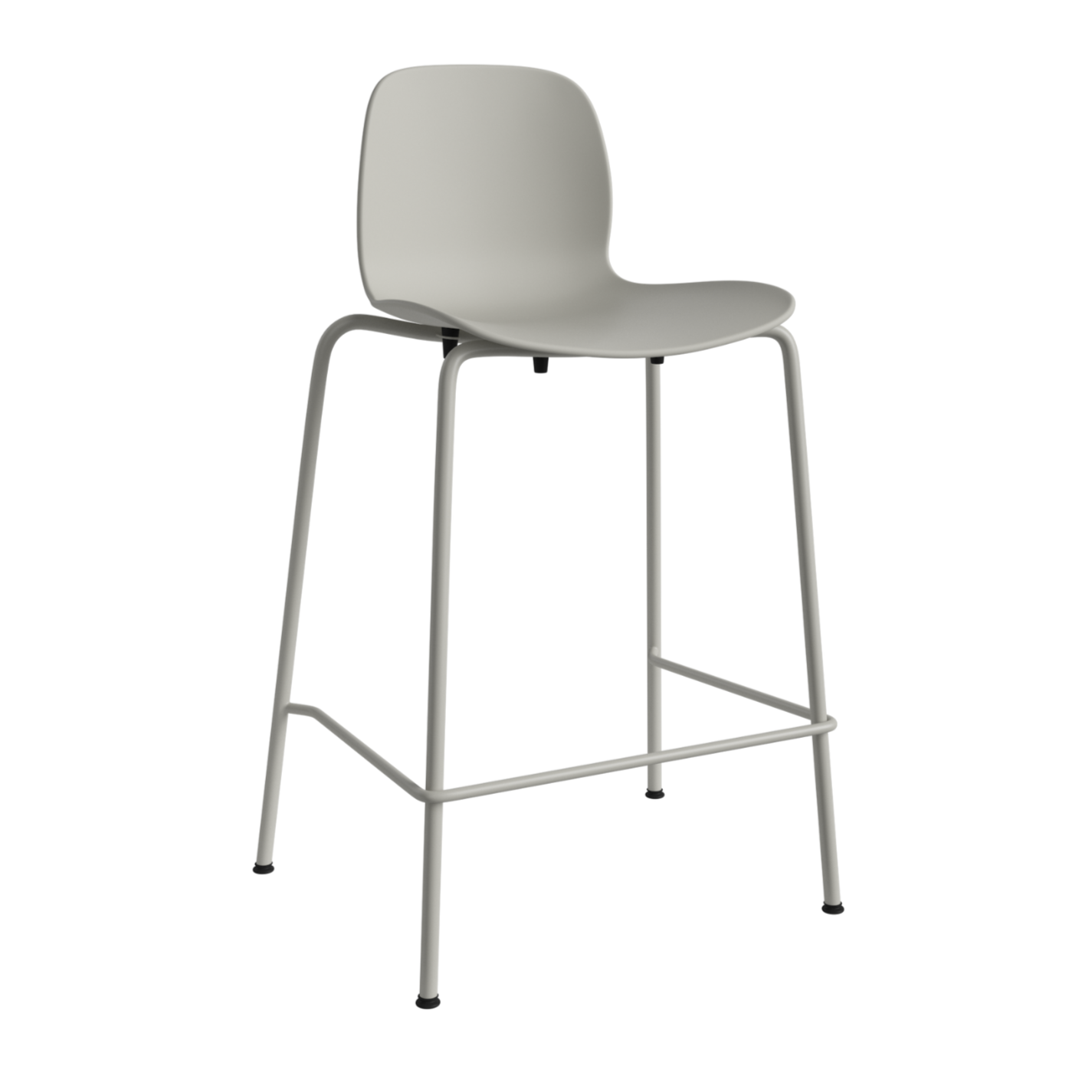 Hocker SEED grijs met grijze basis