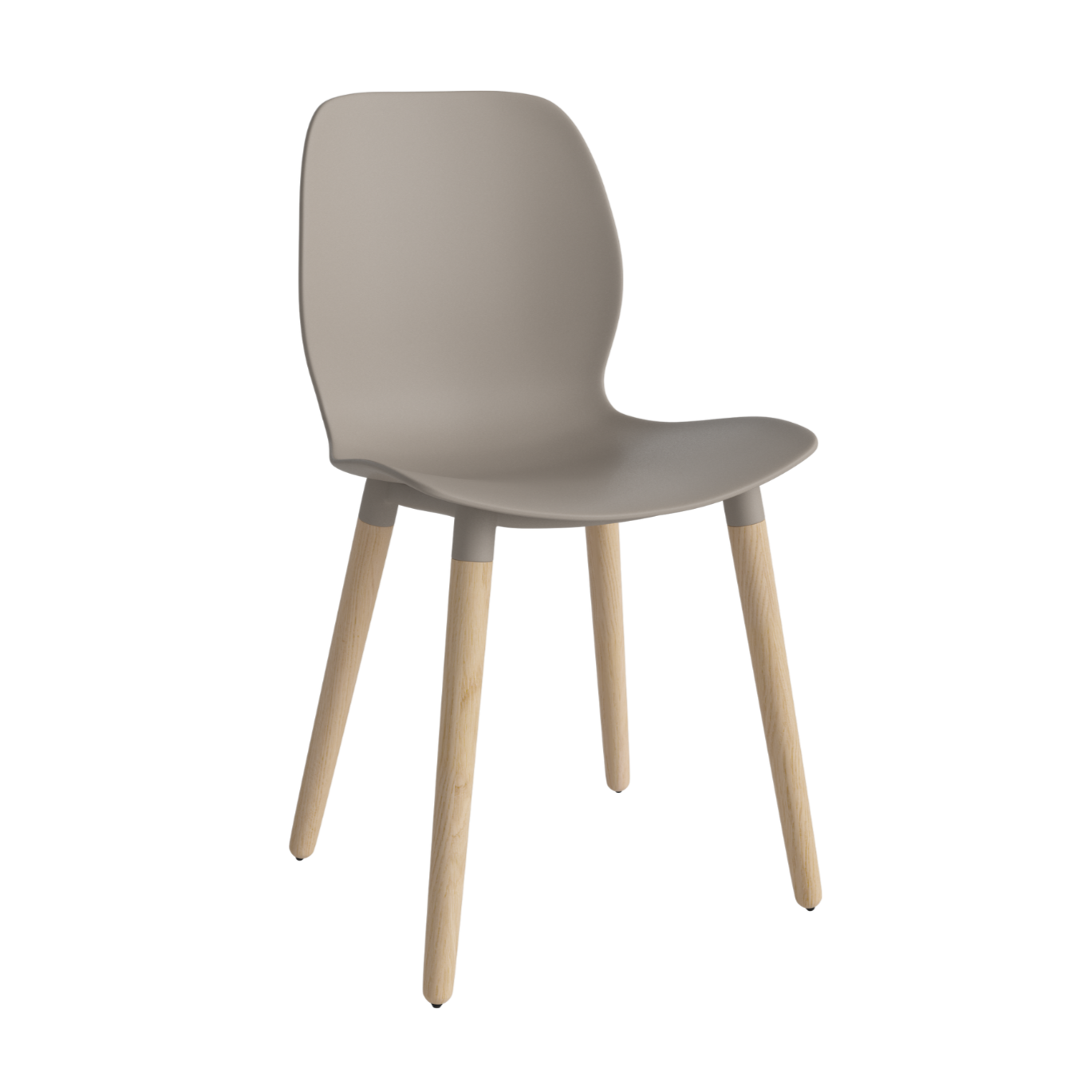 Stoel SEED beige met gebleekte basis