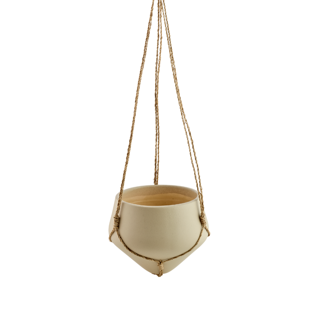Hangpot GROVE beige keramiek