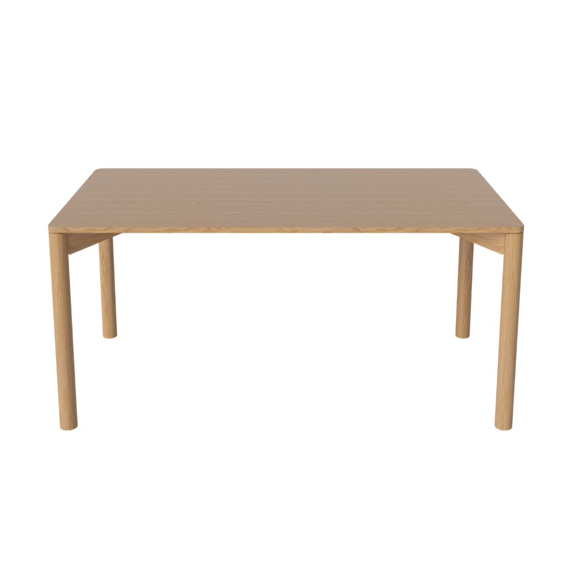 Uittrekbare tafel PANA met eikenhouten basis