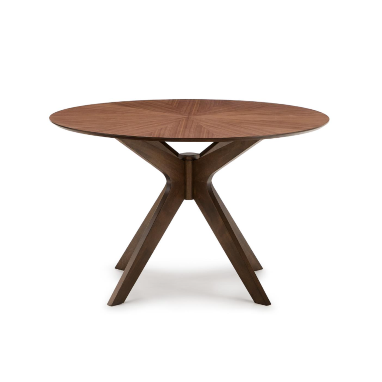 Ronde tafel NAANIM notenhoutfineer