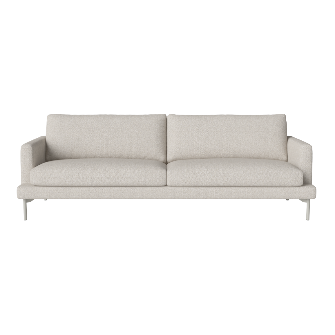 Sofa 3-zits VENEDA SLIM grijs stalen basis